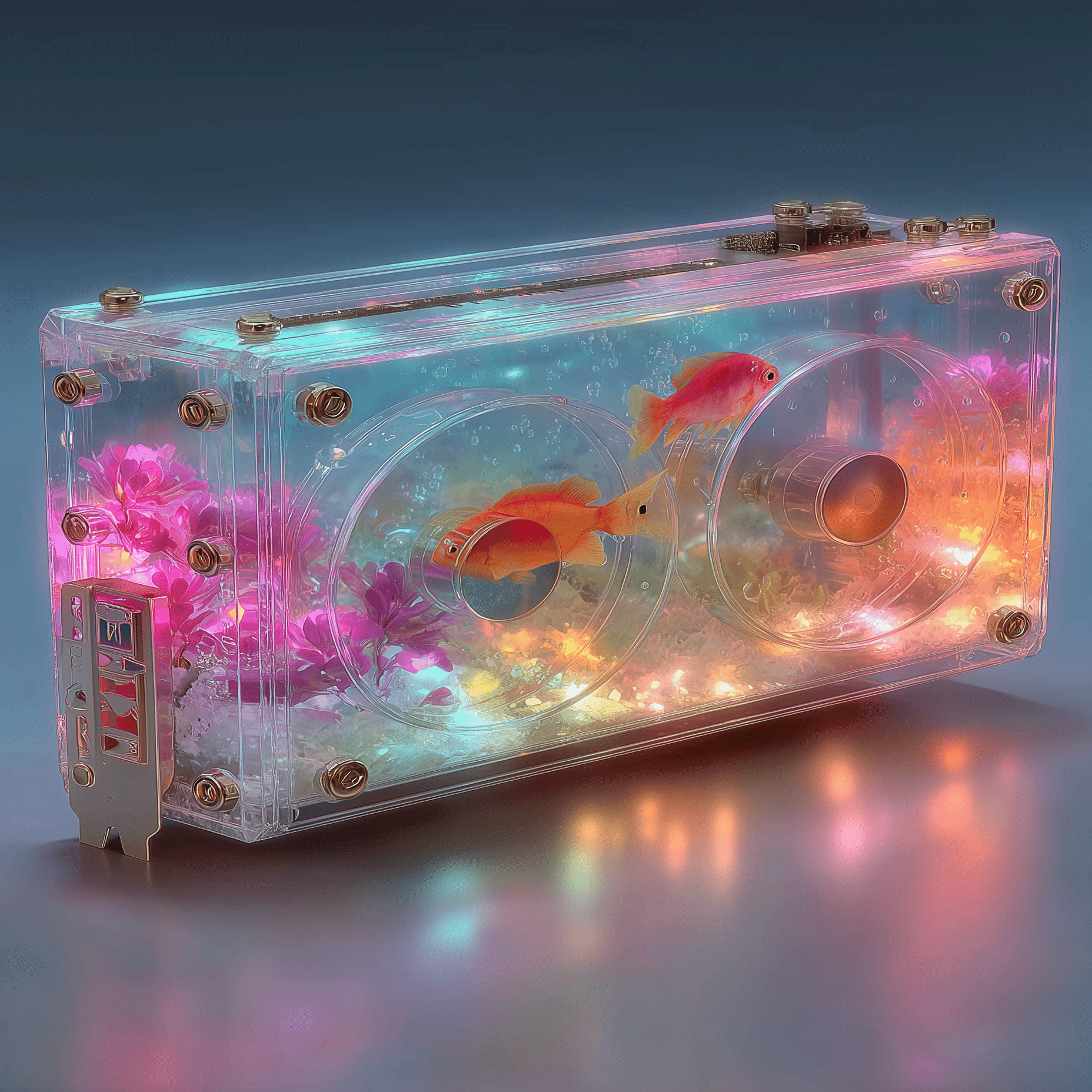 AIアート制作記｜クリスタルGPUの中に泳ぐ魚たち─ 未来のアクアリウム