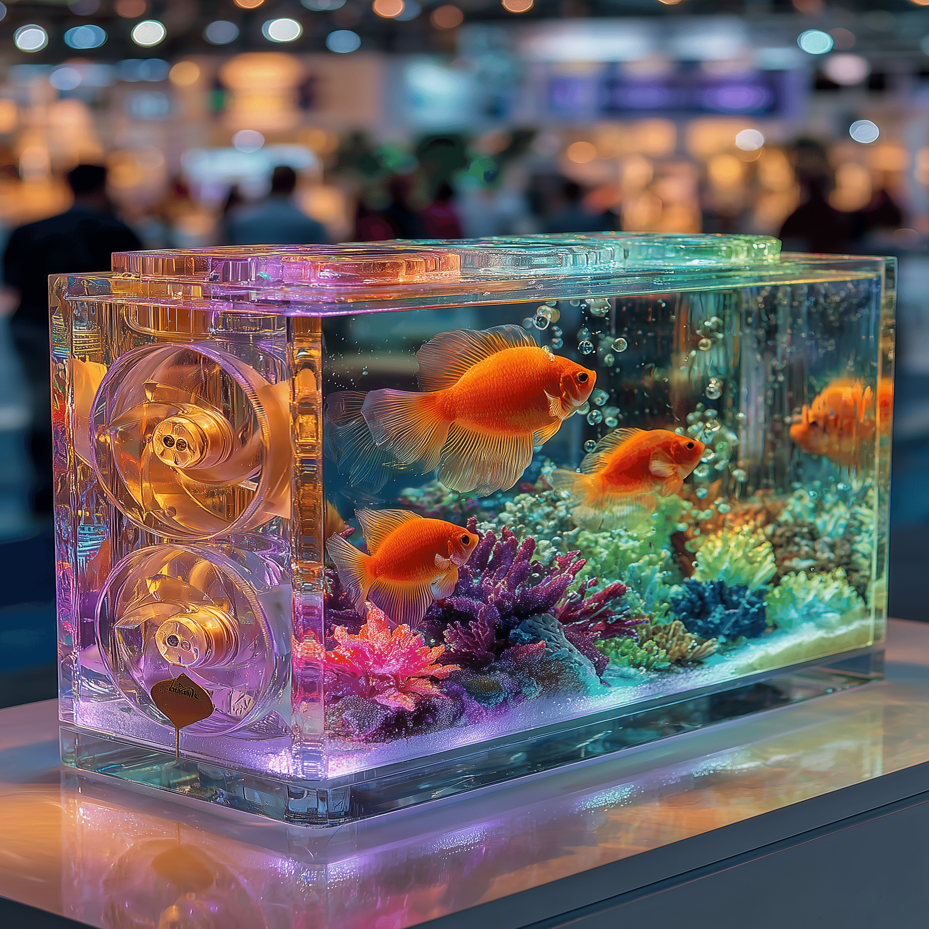 AIアート制作記｜クリスタルGPUの中に泳ぐ魚たち─ 未来のアクアリウム