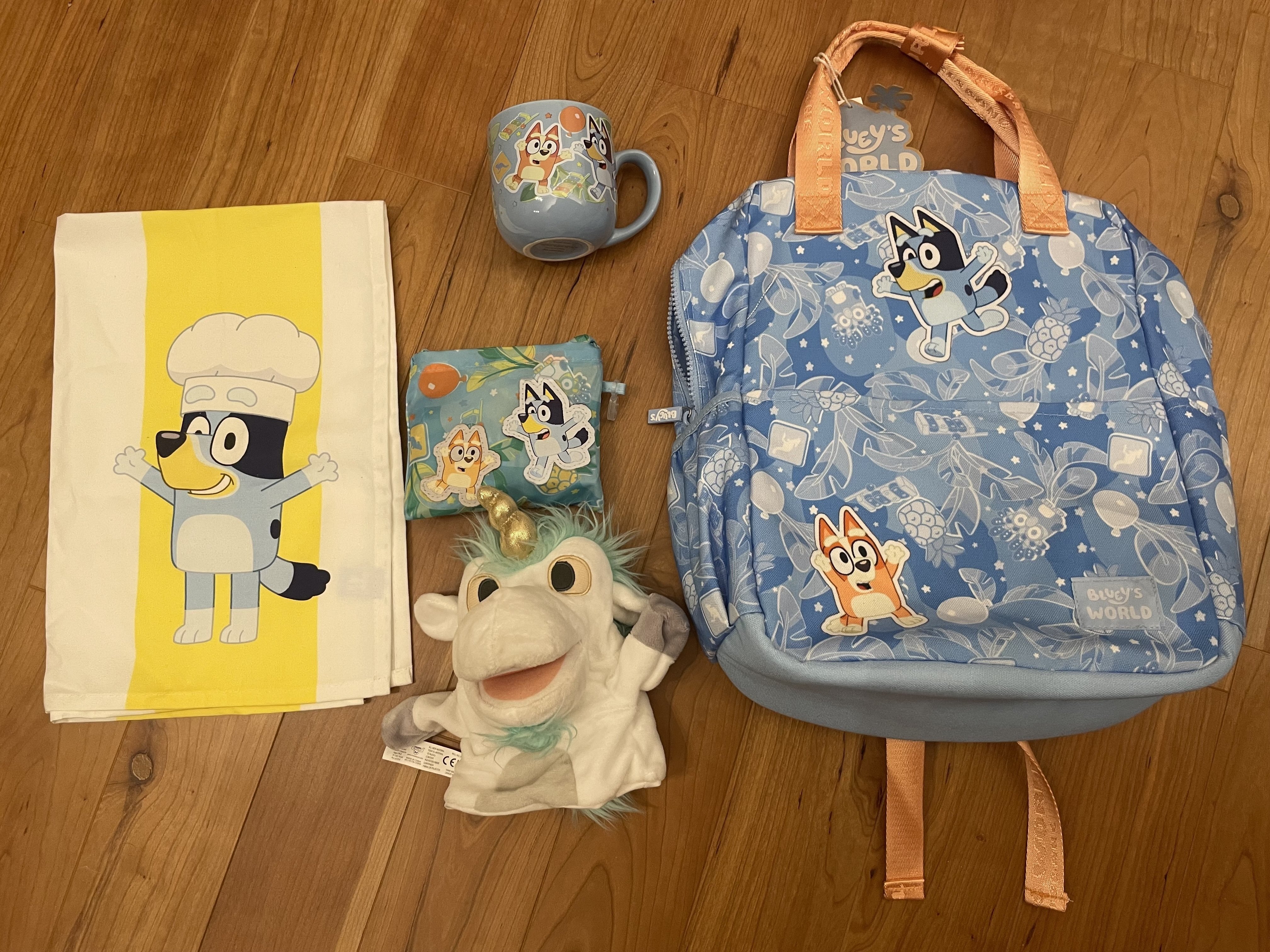 Bluey's World ブルーイー トートバッグ 水色 良い Bluey Bluey´s