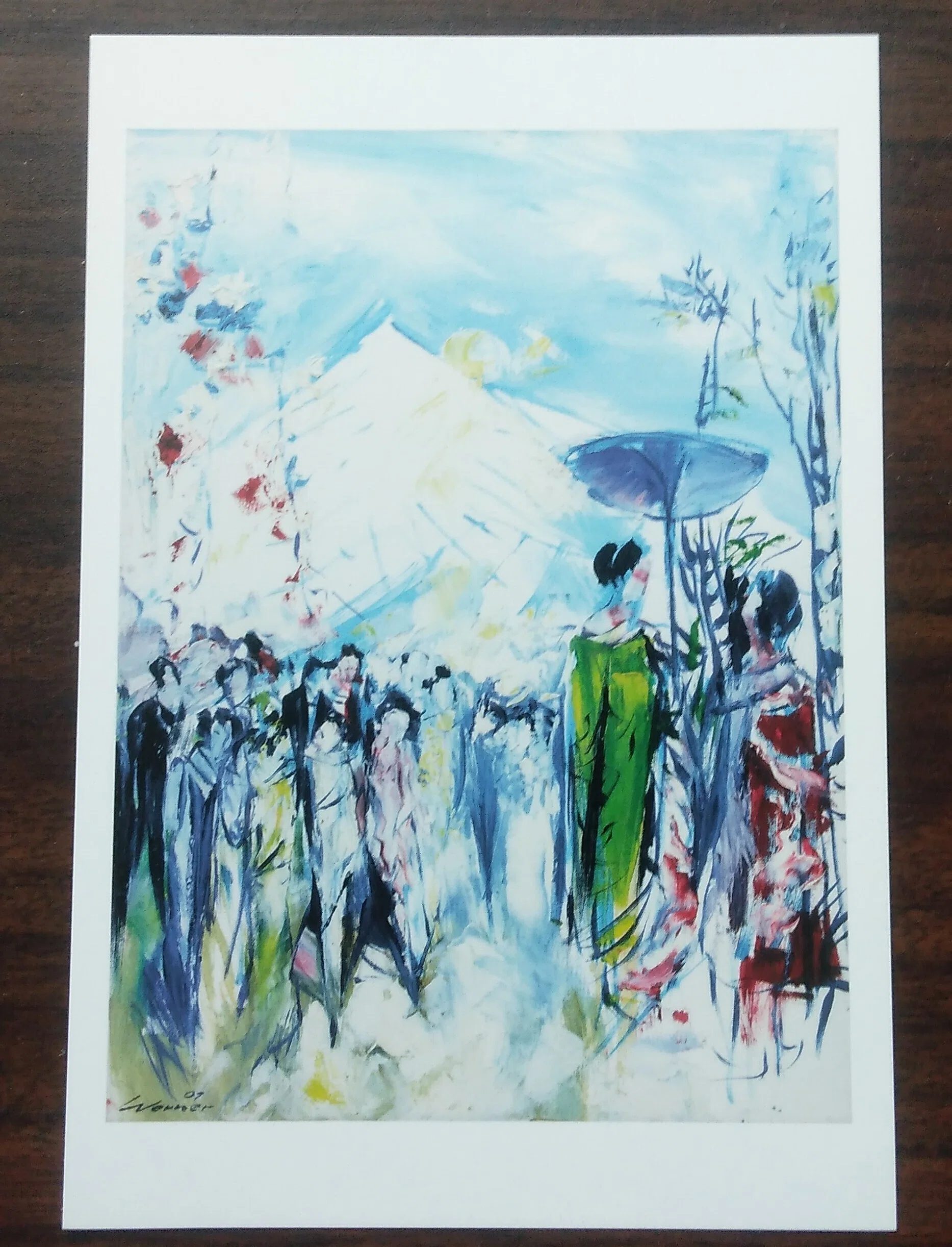ベルナー(ハインツ・ヴェルナー)水彩画　3738　原画　直筆サイン　百貨店取扱 1001 night paintwater 0071.jpg