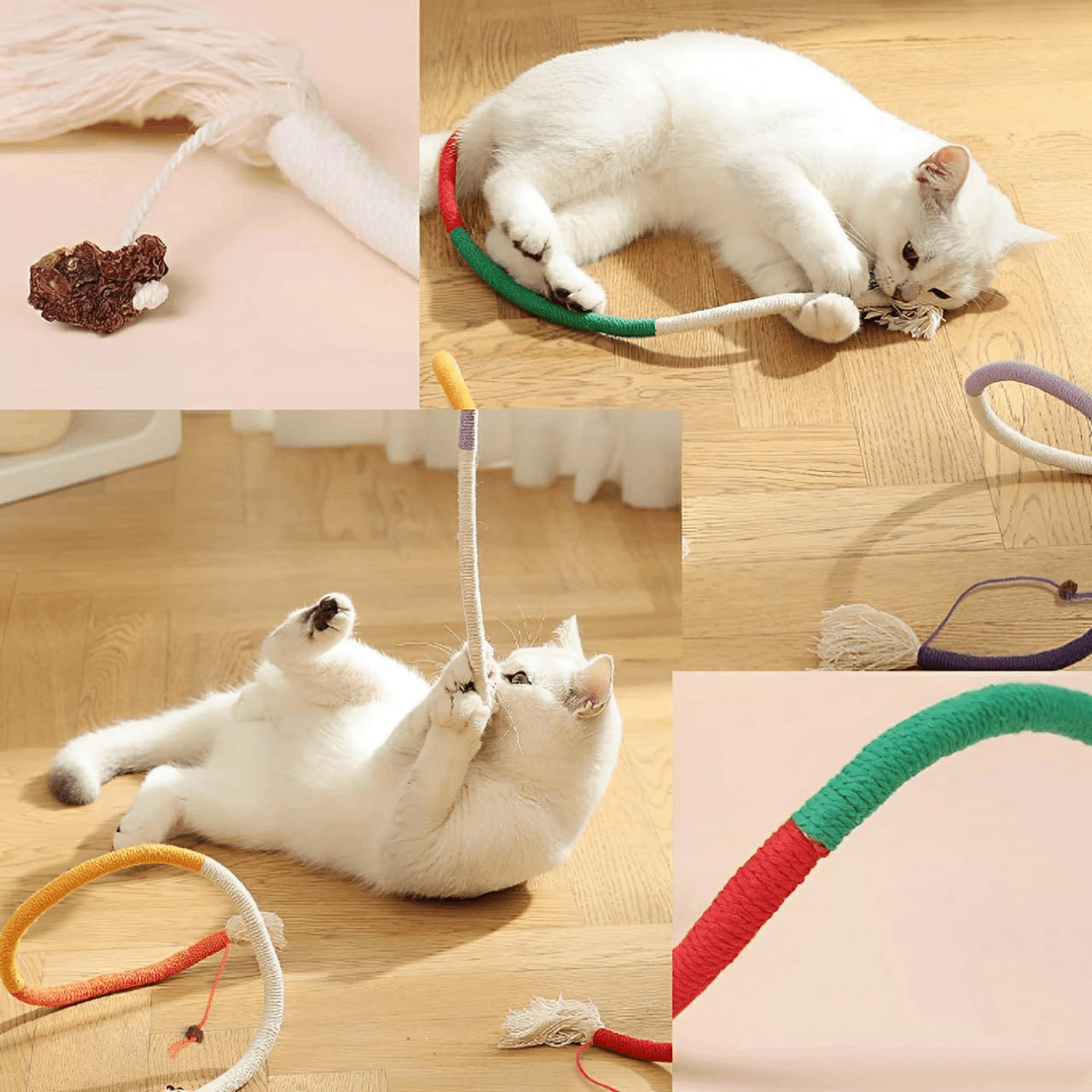 猫の好きなのはやっぱり「ひも」｜空叶