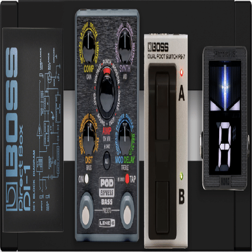 Line6 PODexpress Bassでミニマルなエフェクトボード構想してみた