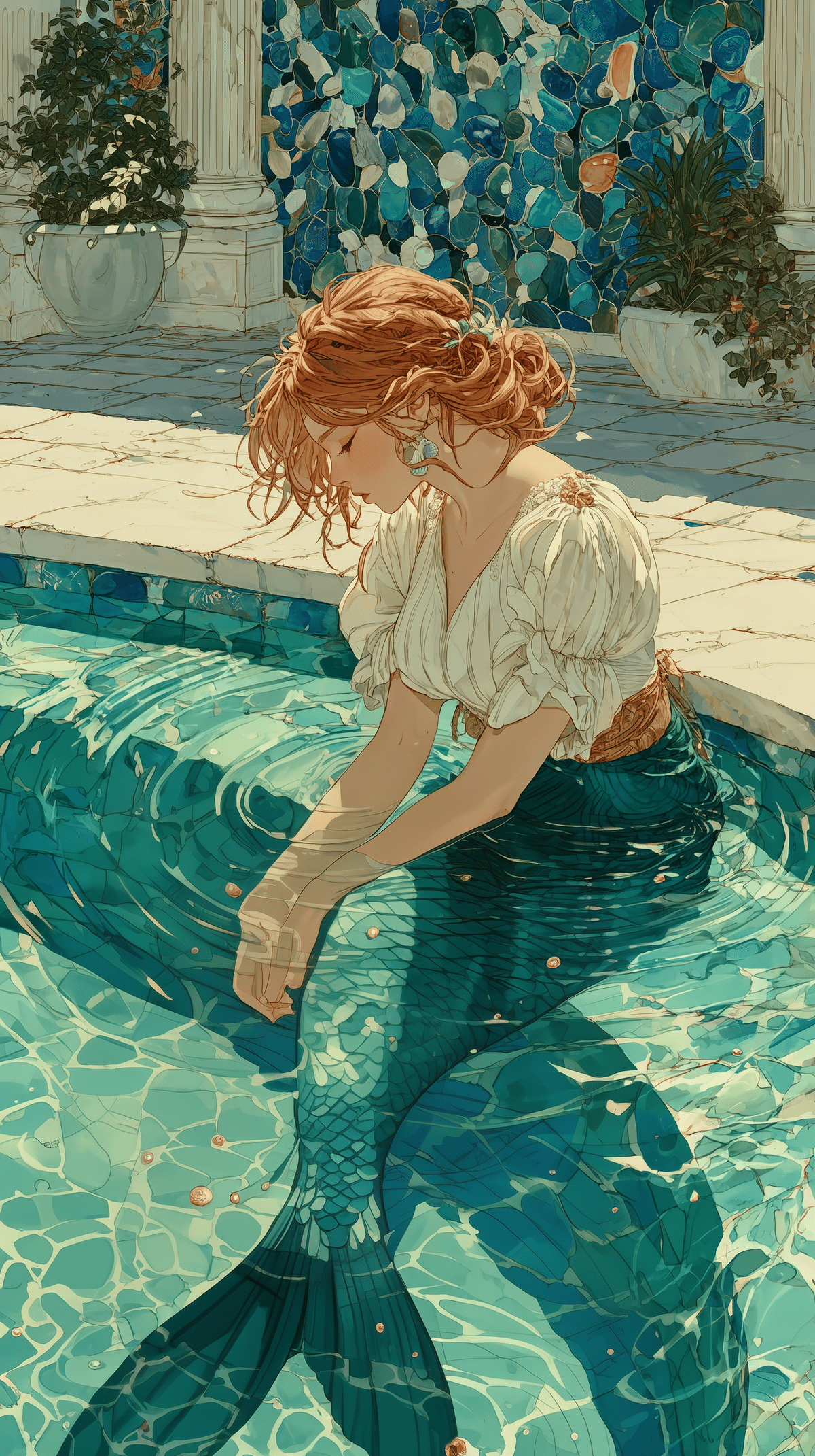 動画未使用人魚イラスト10選｜ビロードの幻「恋多き人魚」人物メイン