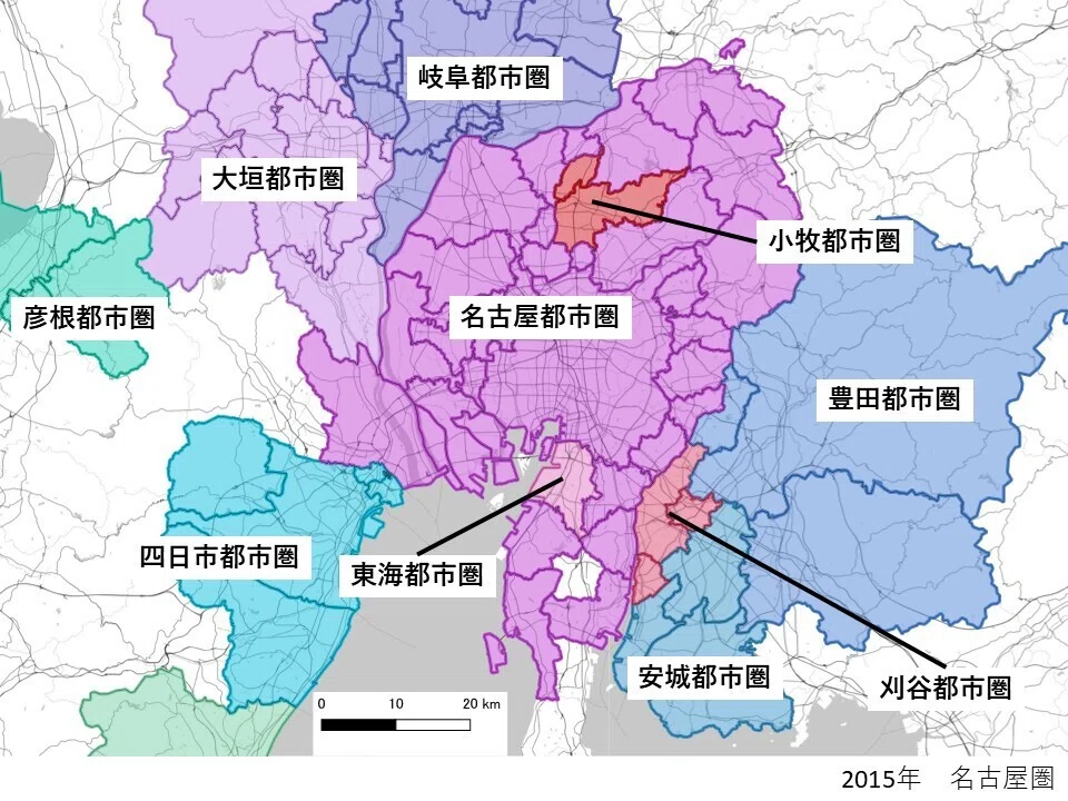 2015年~2020年で7大都市圏はいかに変容したか？｜Kaede Himeno