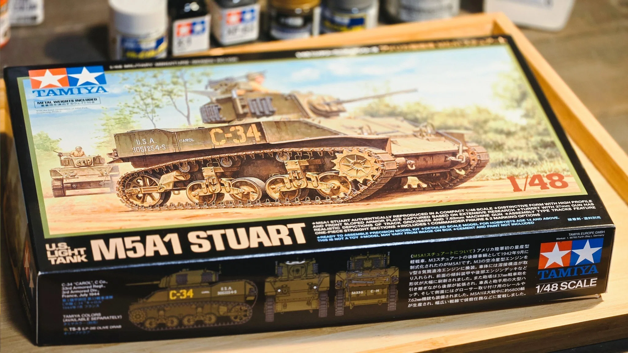 はじめての戦車プラモ○TAMIYA 1/48 アメリカ軽戦車 M5A1 スチュアート