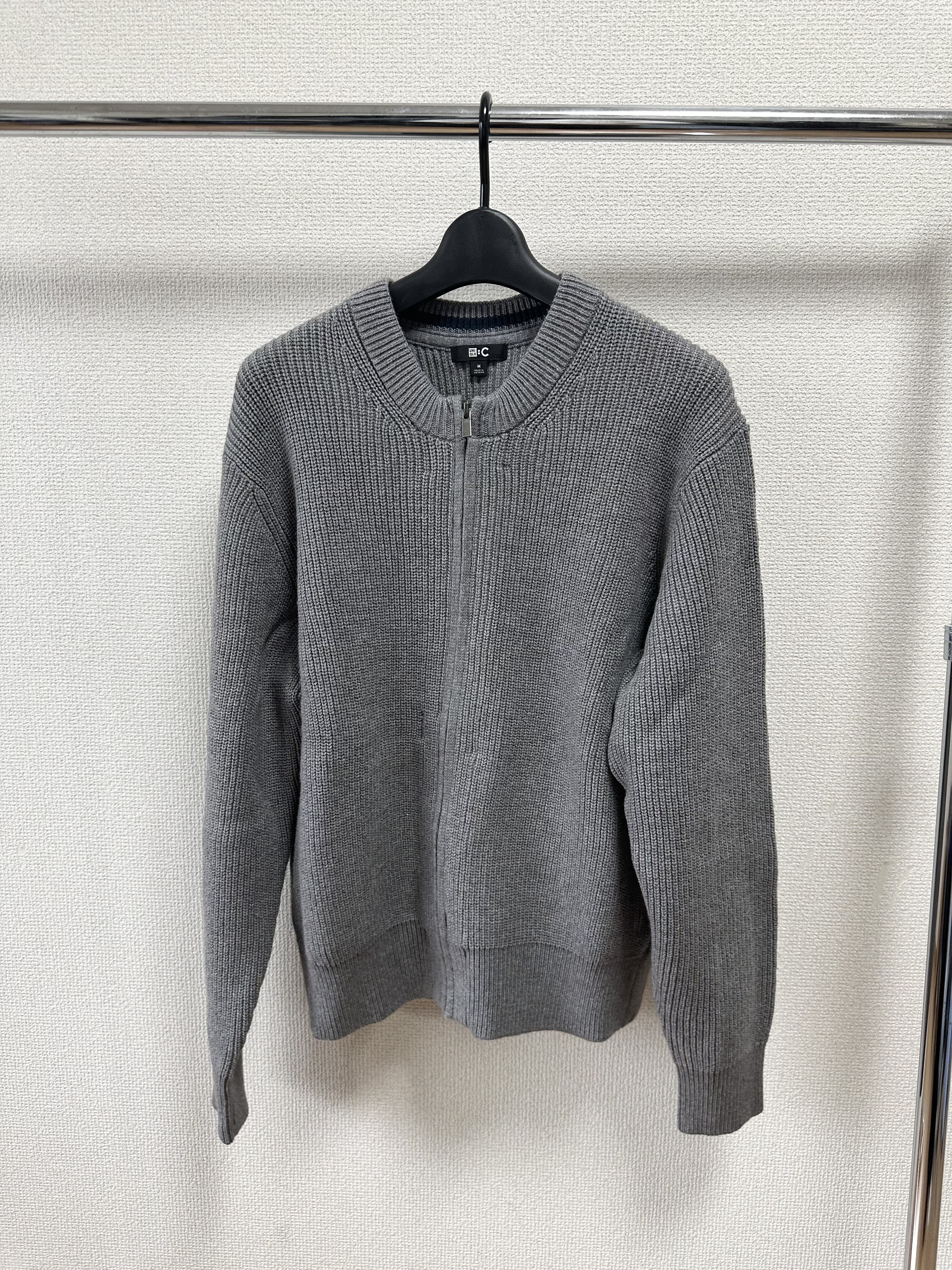 絶対買い】ユニクロCのクルーネックフルジップカーディガン良すぎて