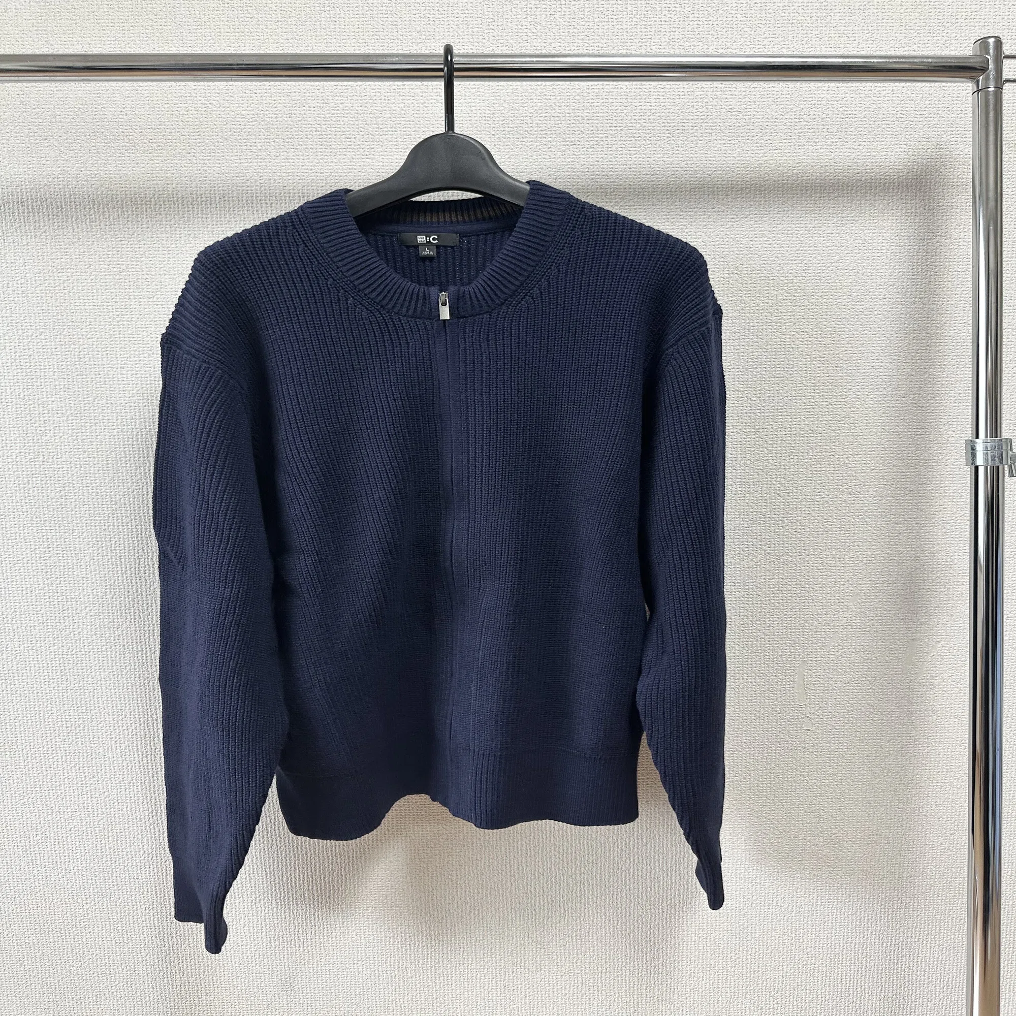 絶対買い】ユニクロCのクルーネックフルジップカーディガン良すぎて 