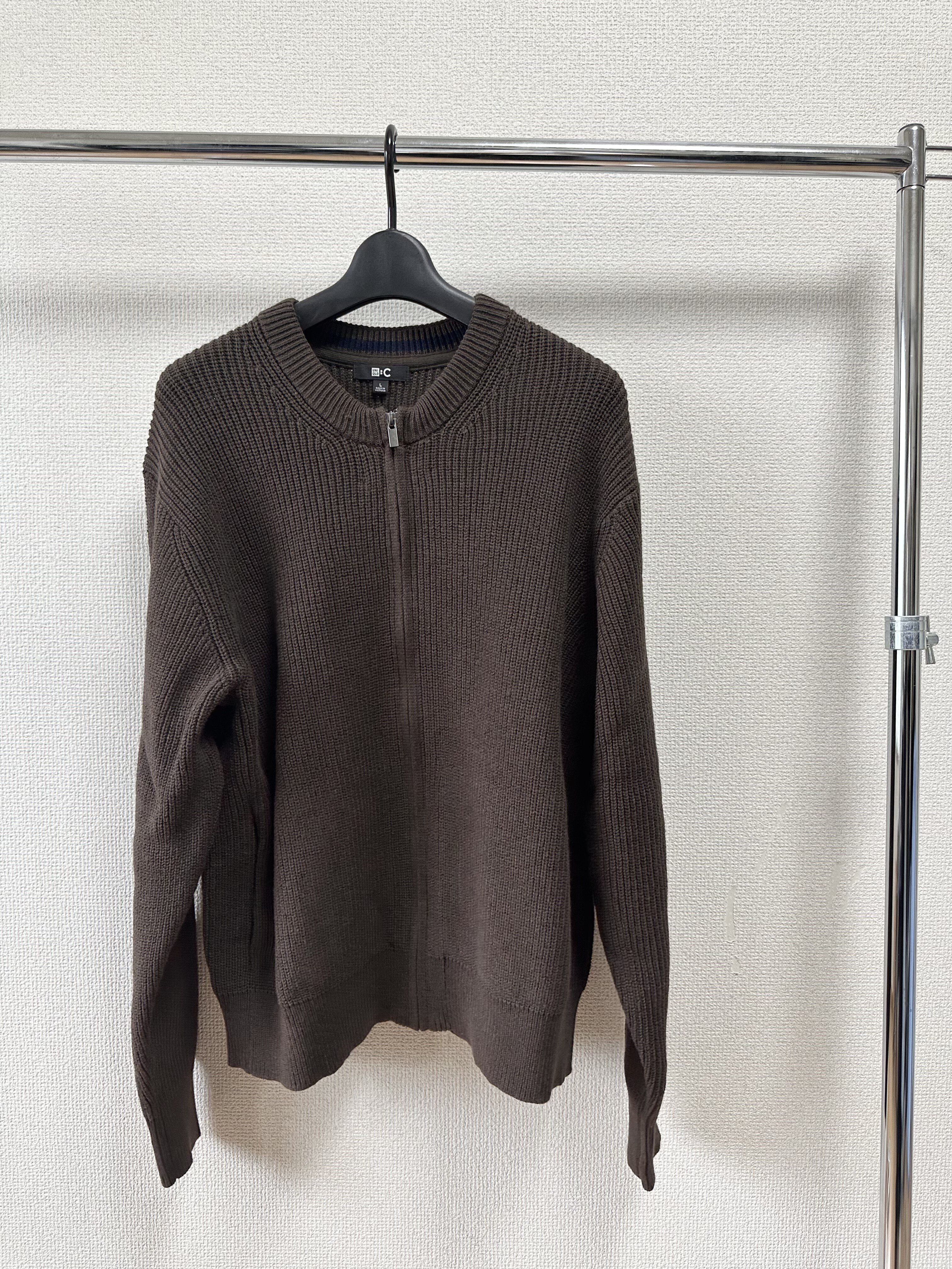 絶対買い】ユニクロCのクルーネックフルジップカーディガン良すぎて