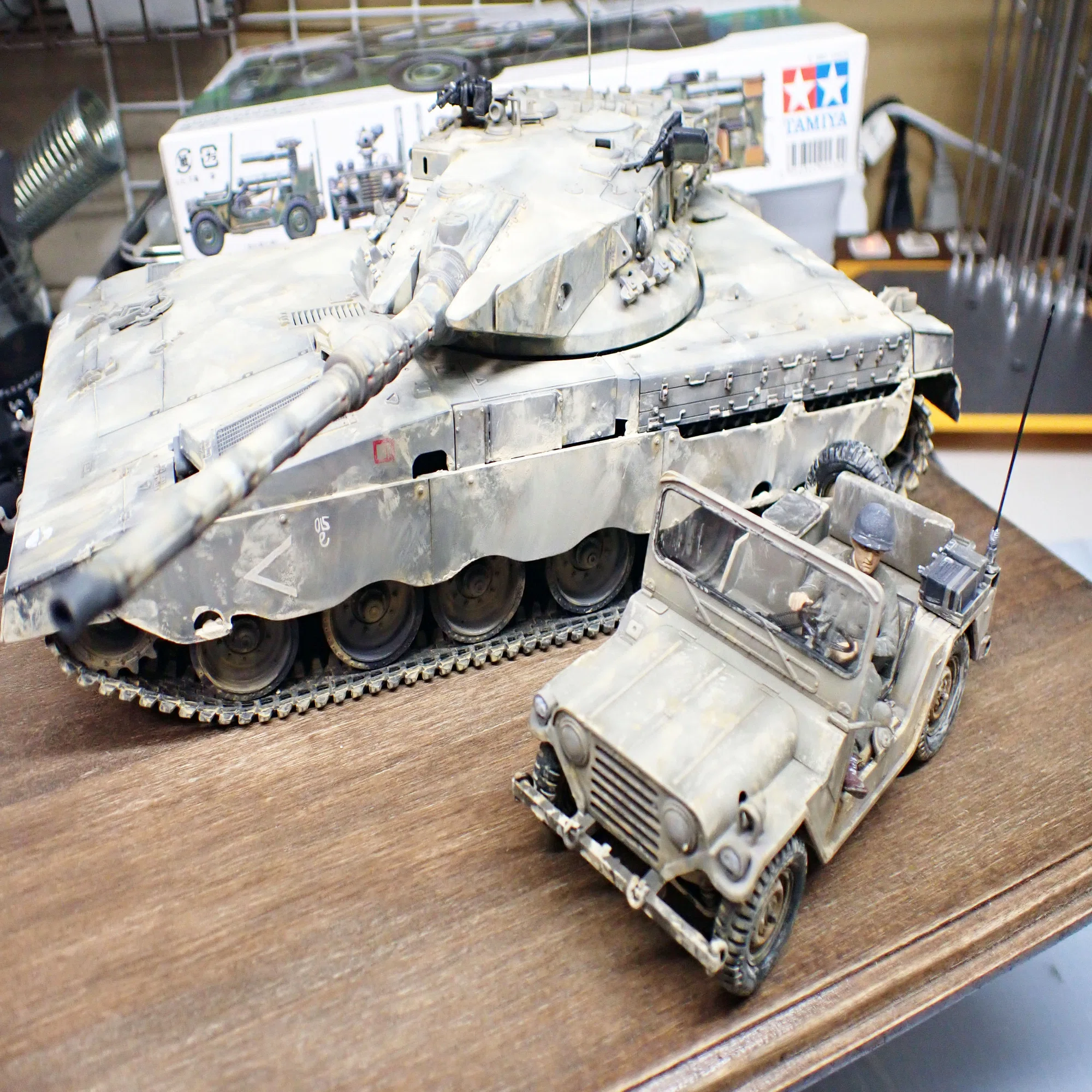 経験値稼ぎ：タミヤ 1/35 M151A2｜積みプラで詰んだAKI