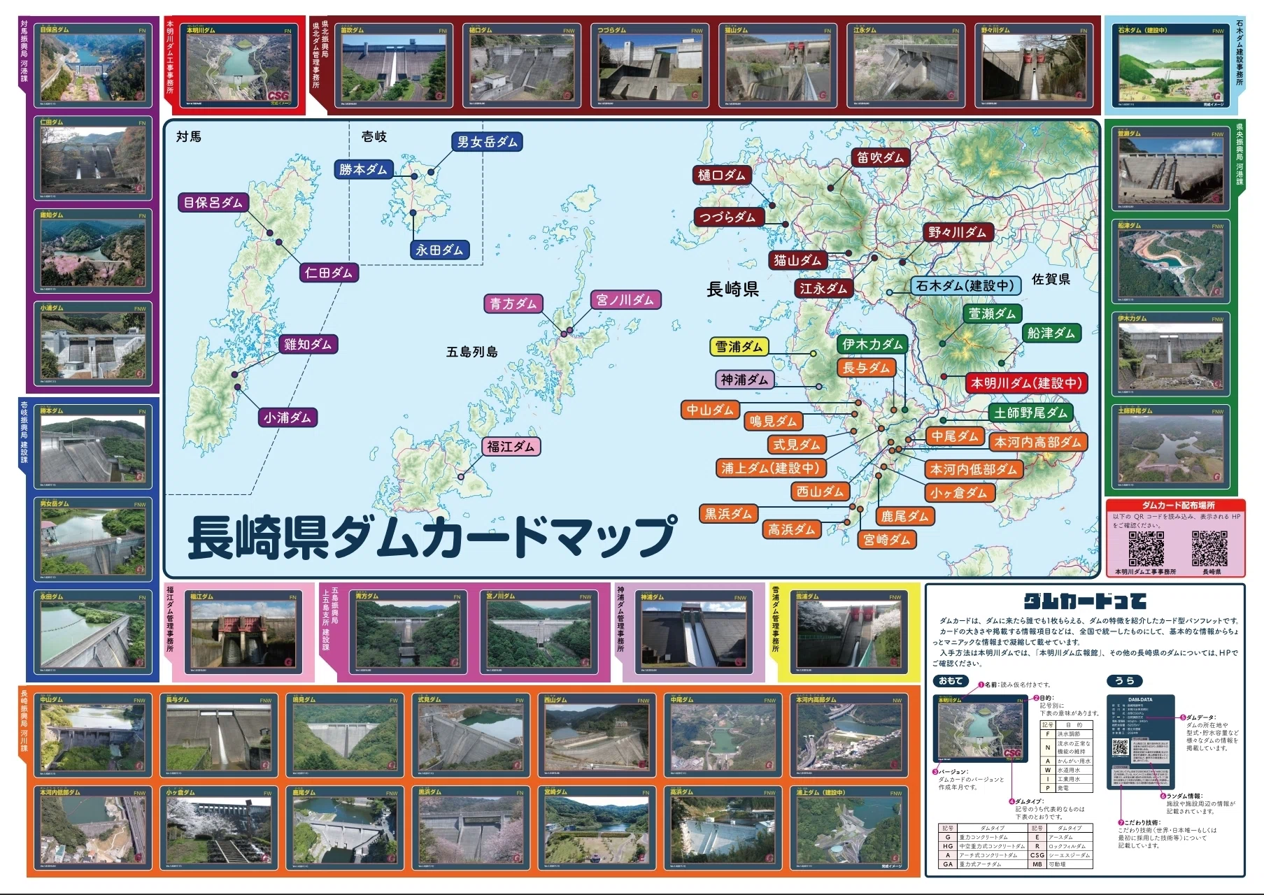 筆者が住んでいる諫早市に4つのダムカードがあったので時間作って集め