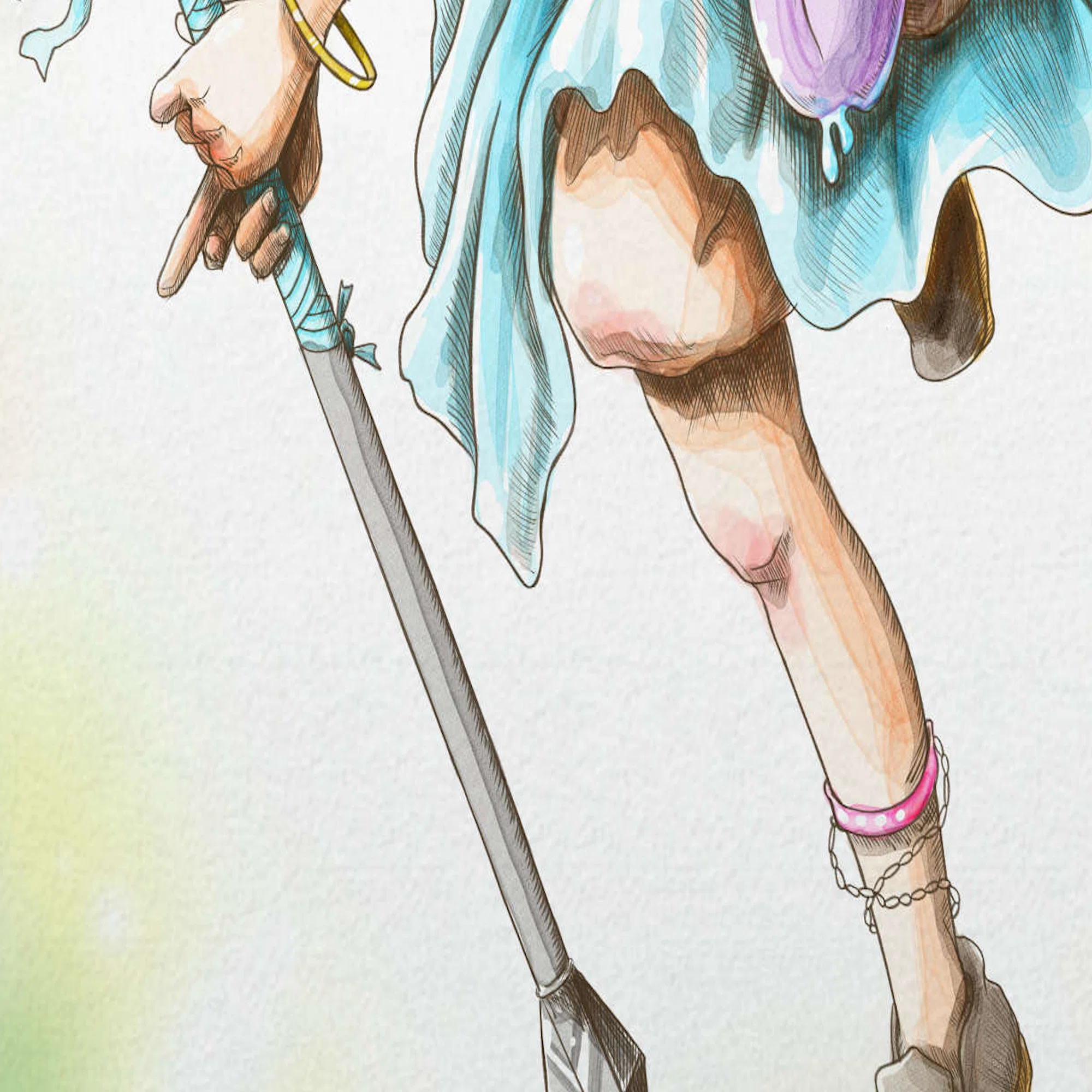 うちのこをドラクエ風に描いてみた｜鹿角時計