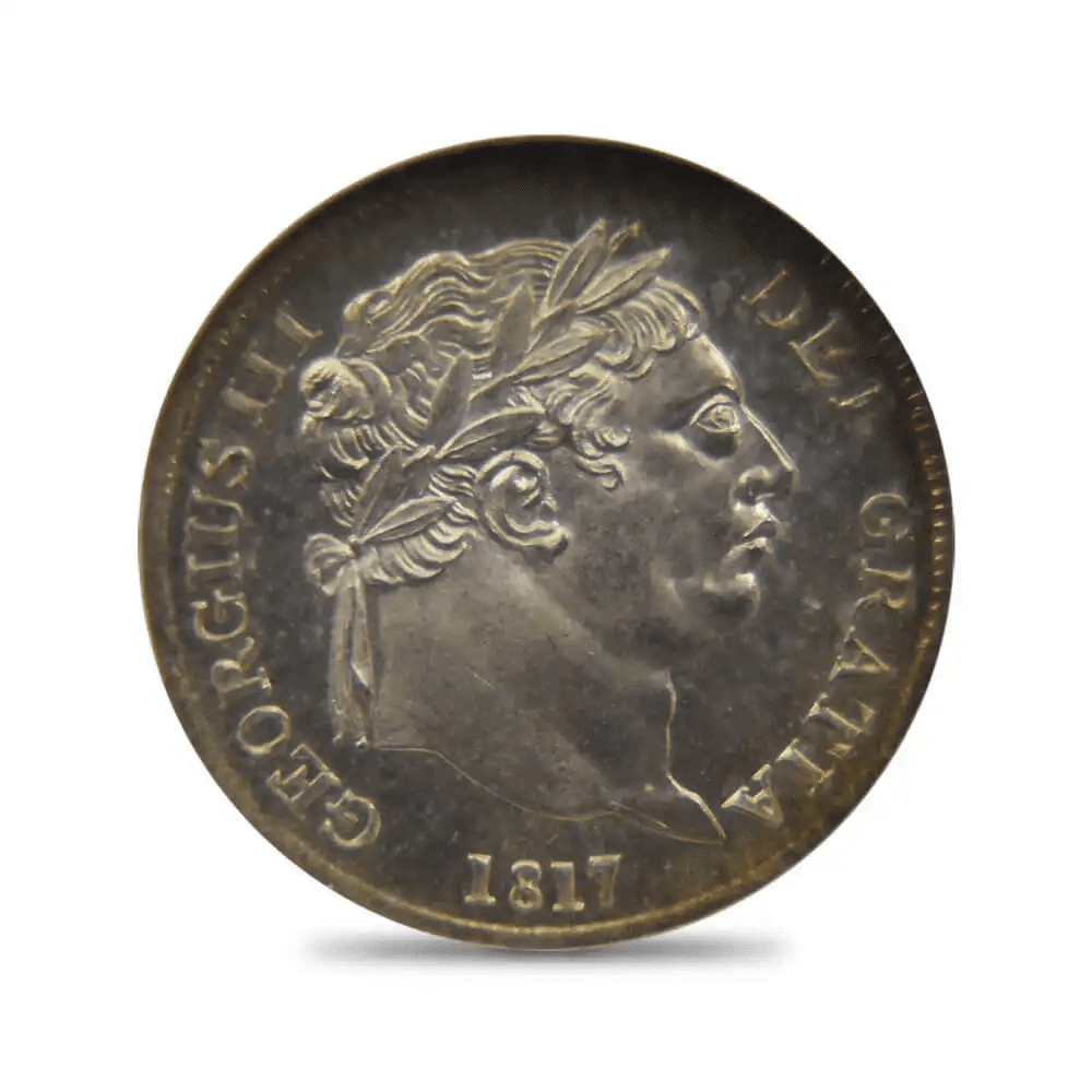 1817 ジョージ3世 1・2・3・4ペンス 銀貨4点セット NGC MS63・64