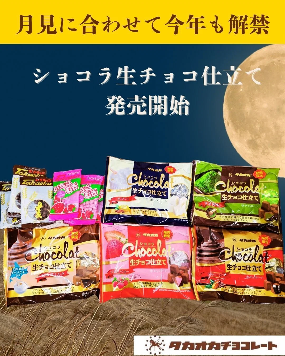 お待たせしました。タカオカショコラ生チョコ仕立て2025版発売スタート