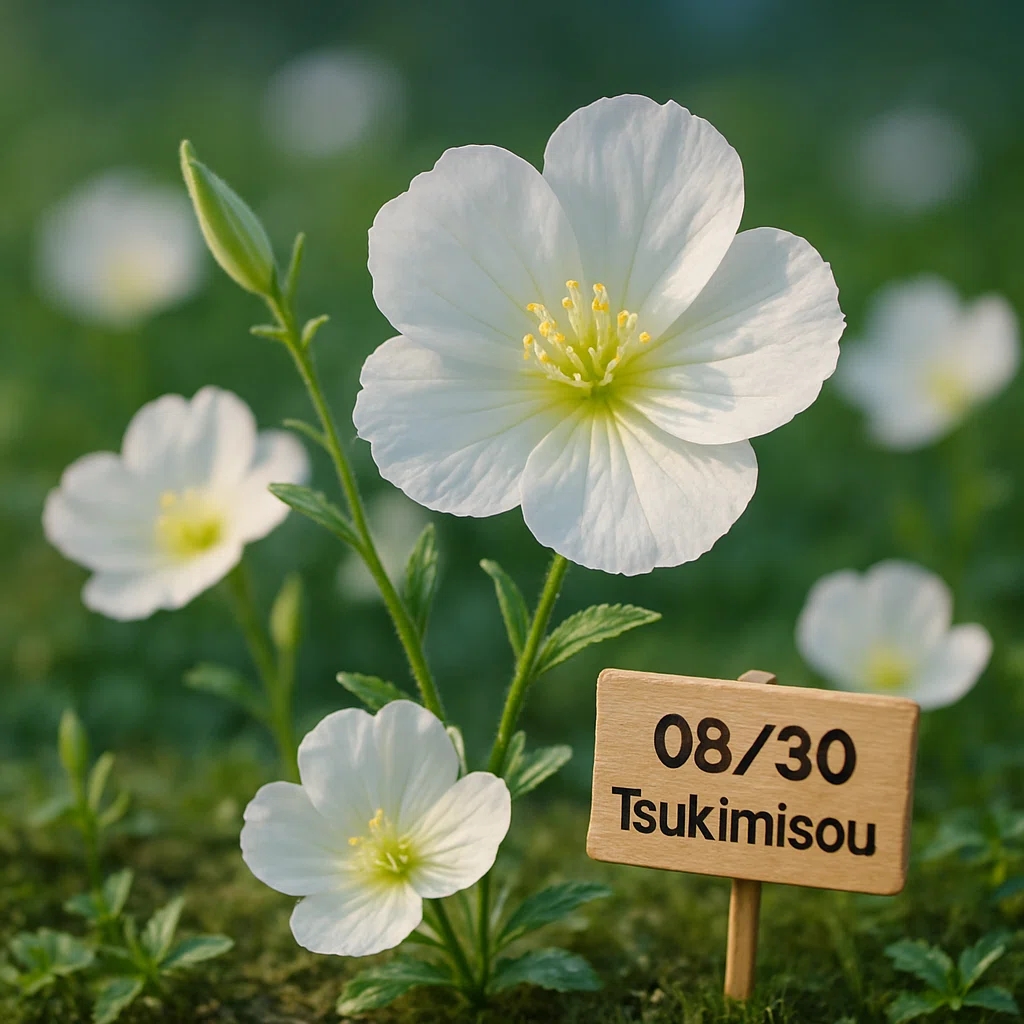 8月30日 誕生花ツキミソウが語る花言葉「無言の愛情」と「移り気」の