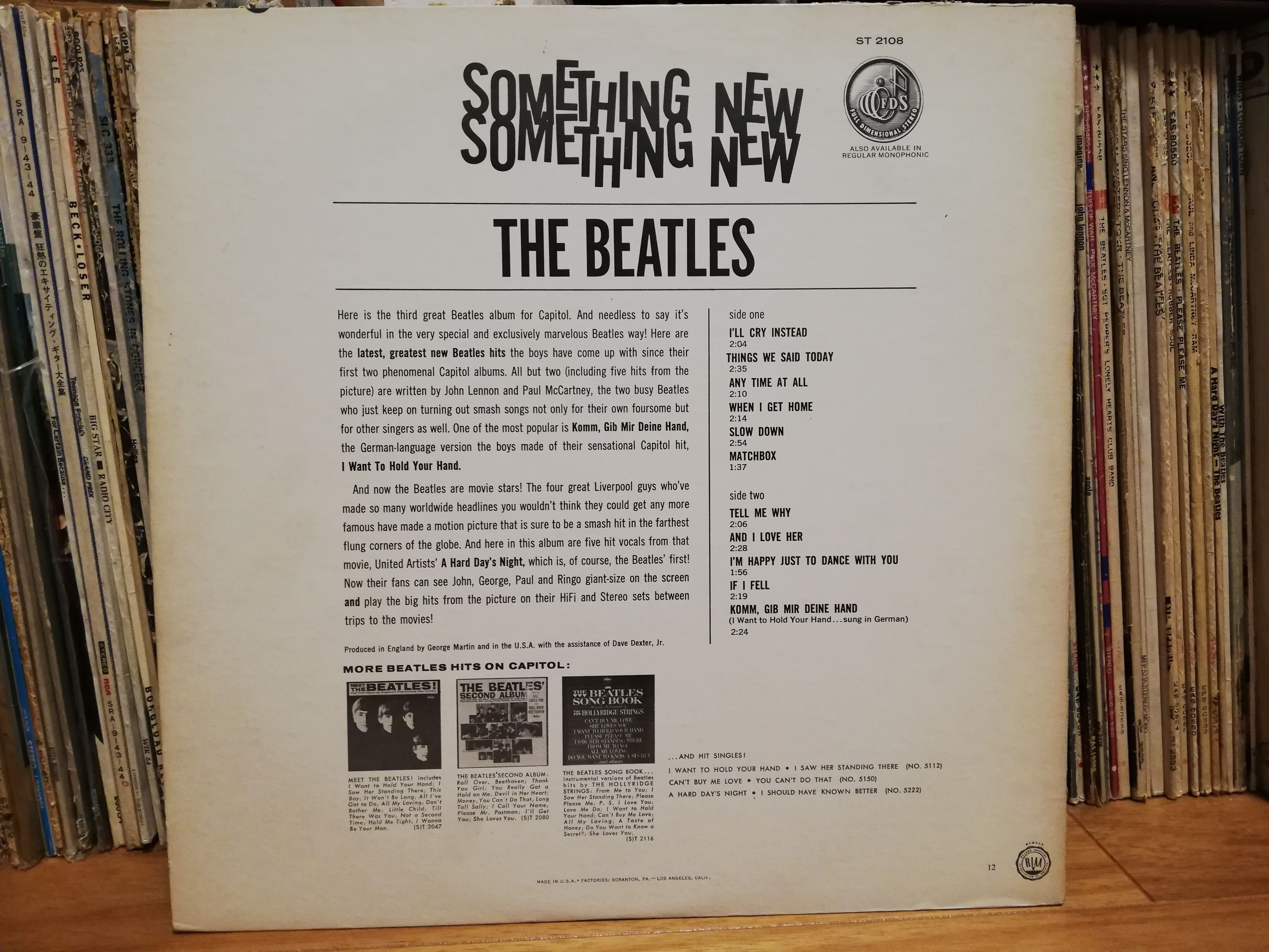 The Beatles「Something New」1969年米国盤：これも音が違うような｜ご