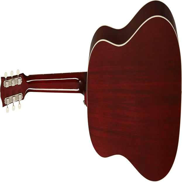 ワインレッドカラーにホワイトラージガードが印象的！ギブソン「60s J