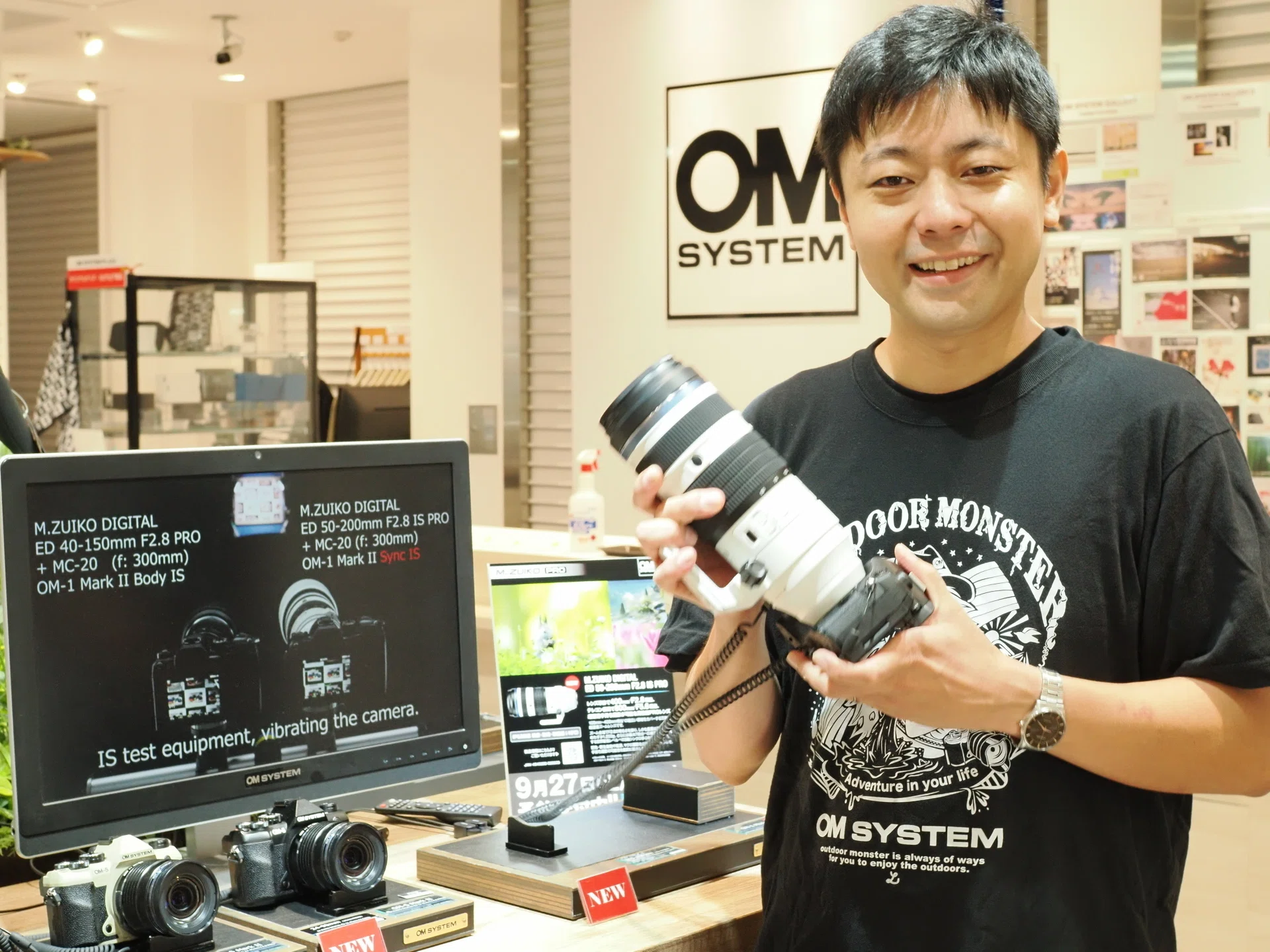 dm20素子白1黒1ユニ黒1BS白1黒1 展示中】新製品「M.ZUIKO DIGITAL ED 50-200mm F2.8 IS PRO」｜OM