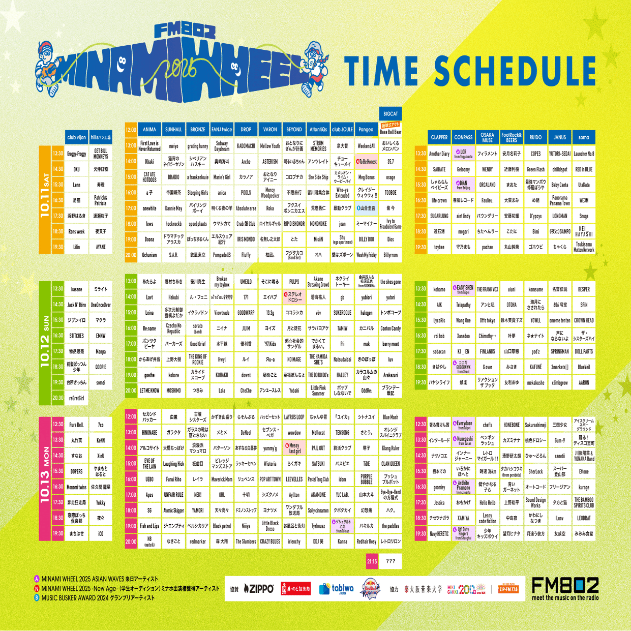10/13(月祝)「FM802 MINAMI WHEEL 2025」出演決定！｜NEK!
