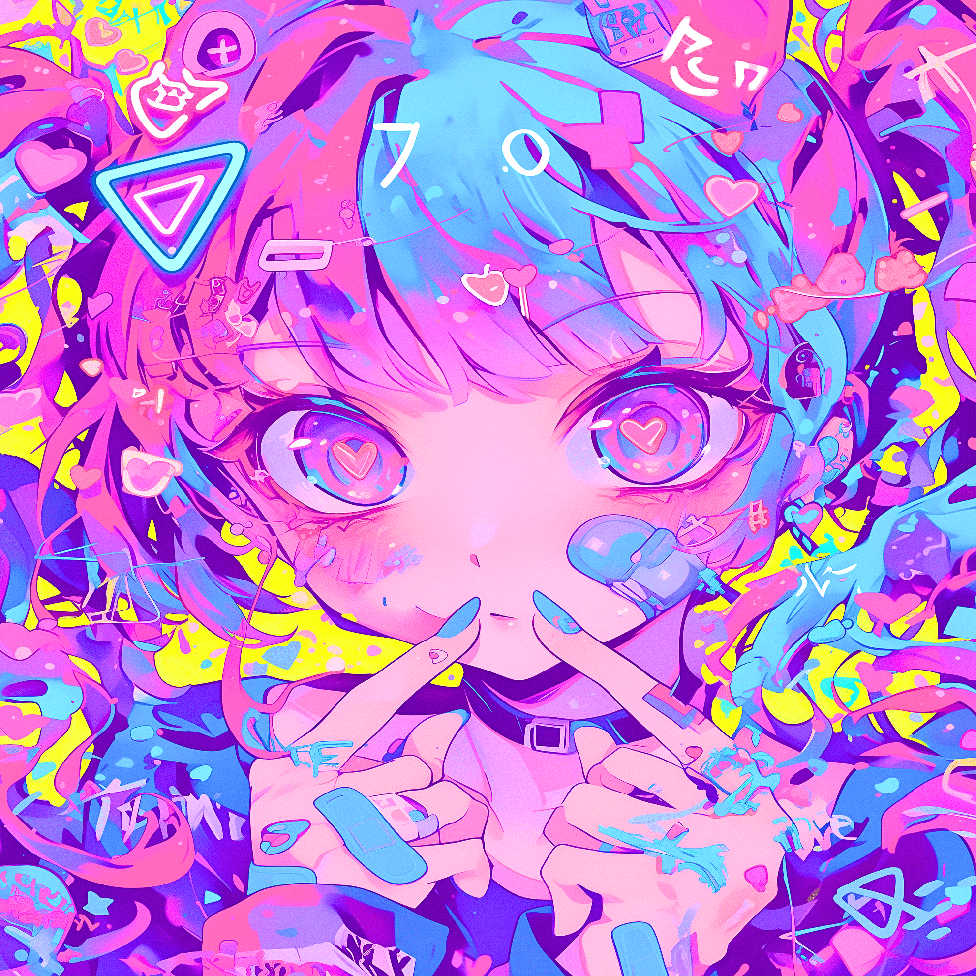 Popping Hearts Overflow【画像生成AI＋4コマ漫画】｜Alpaka