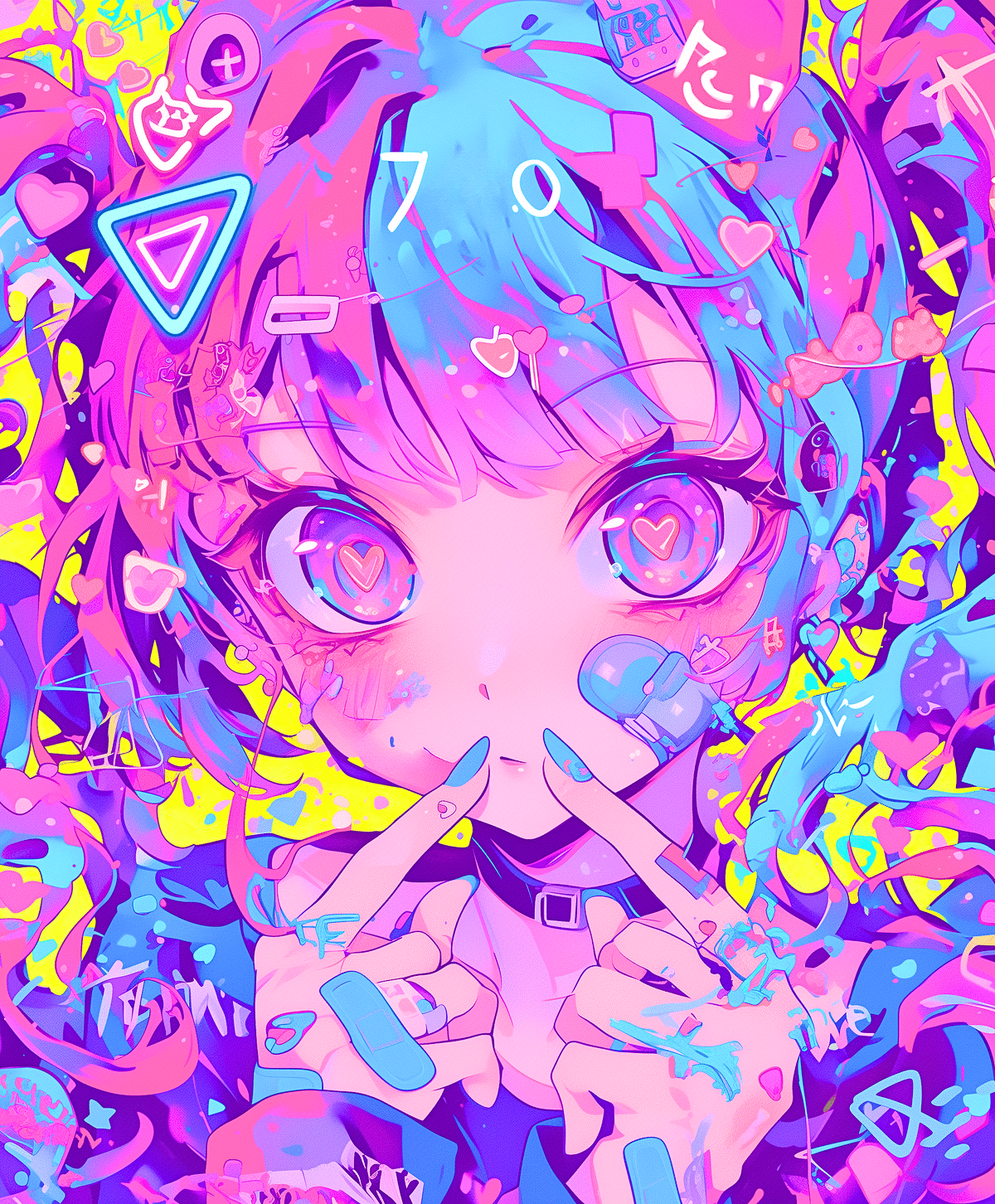 Popping Hearts Overflow【画像生成AI＋4コマ漫画】｜Alpaka