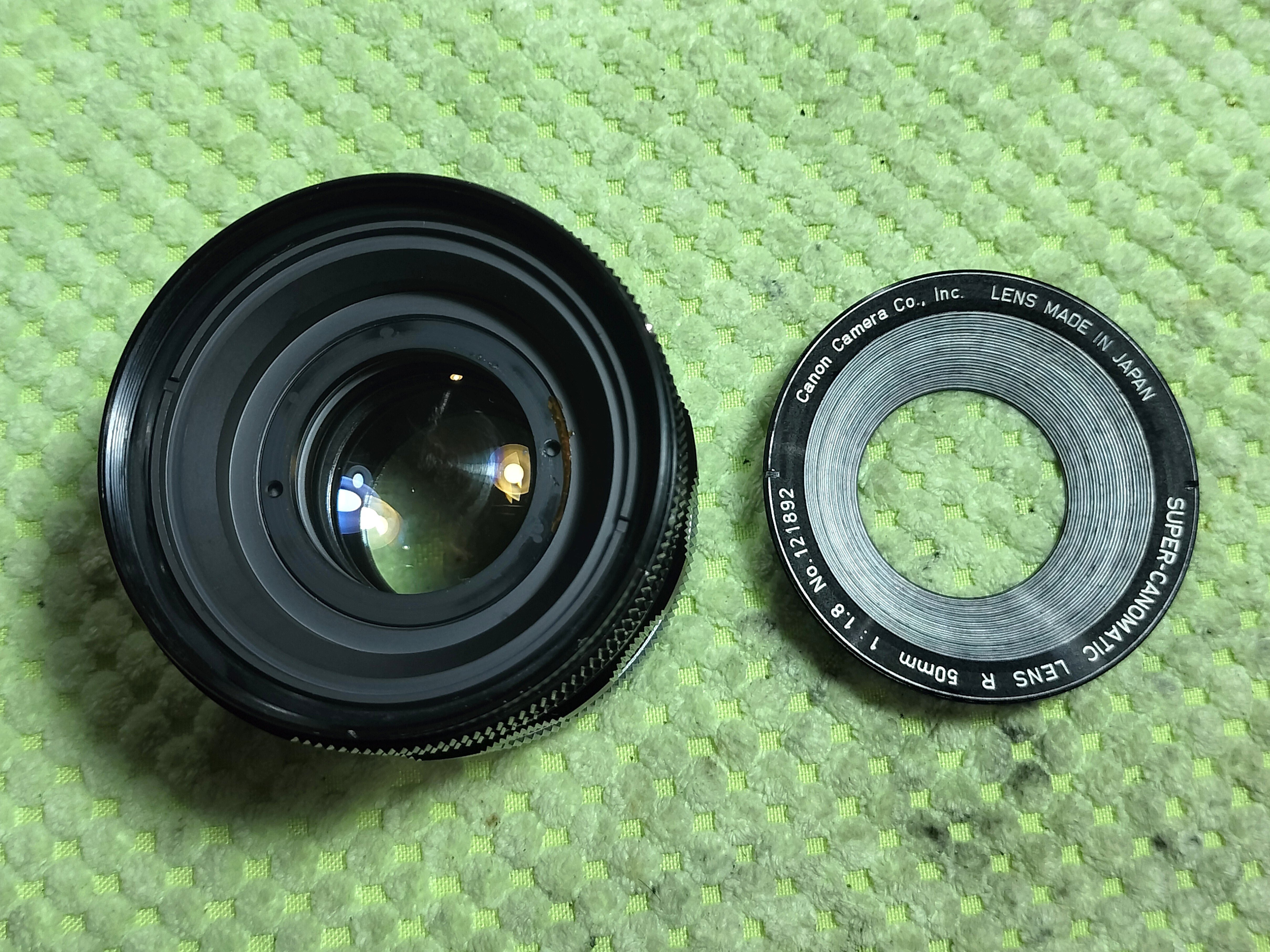 Canon Super Canomatic Lens R 50mm F/1.8の分解｜フィルム