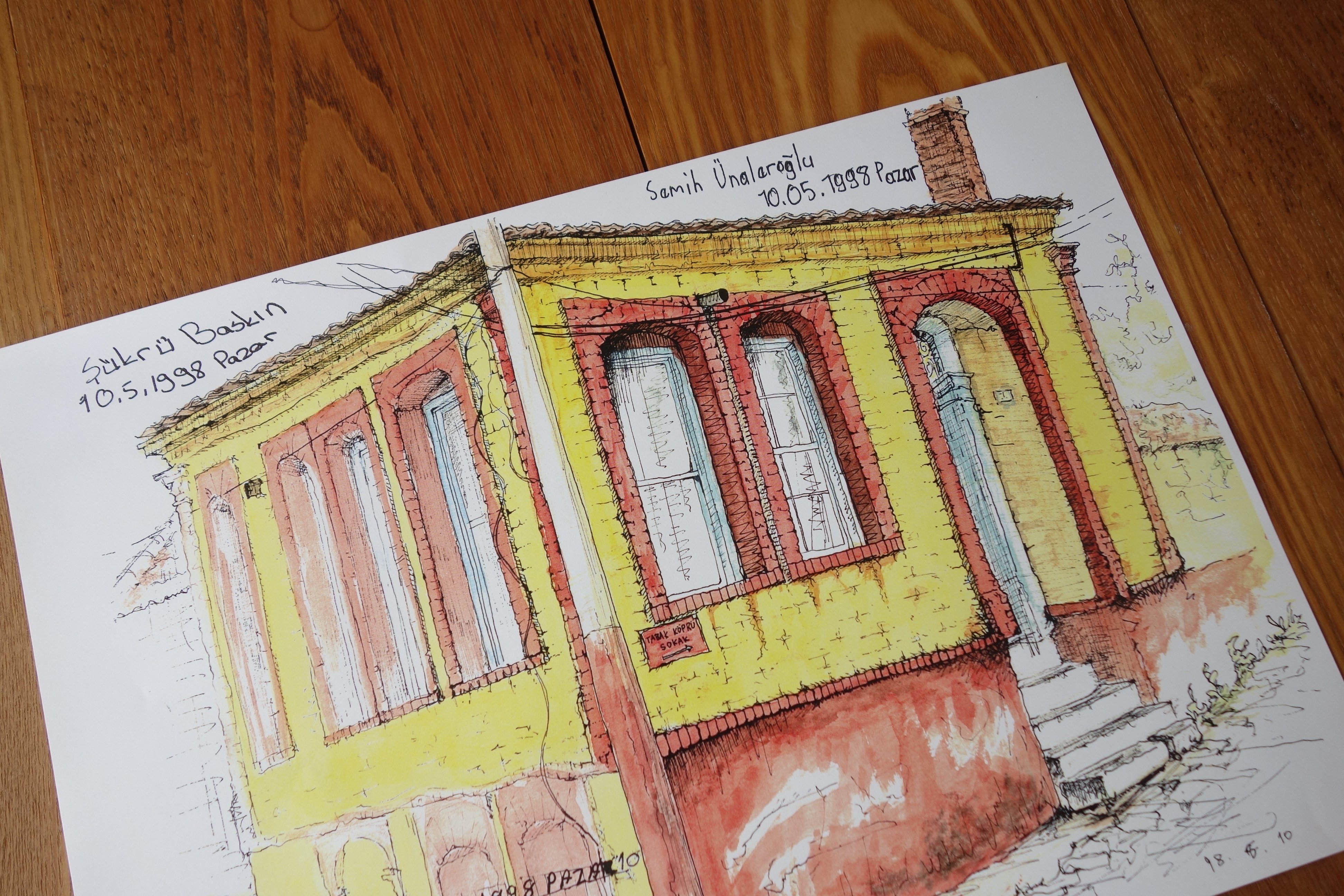 スケッチでひとり旅｜1｜トルコ・ベルガマ、いとしき古民家を描く｜アズヲ