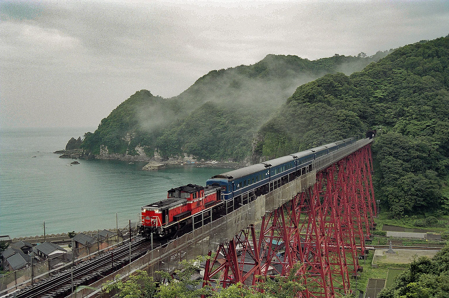 v084, 山陰本線：餘部鉄橋 （1989年）｜ひろやん