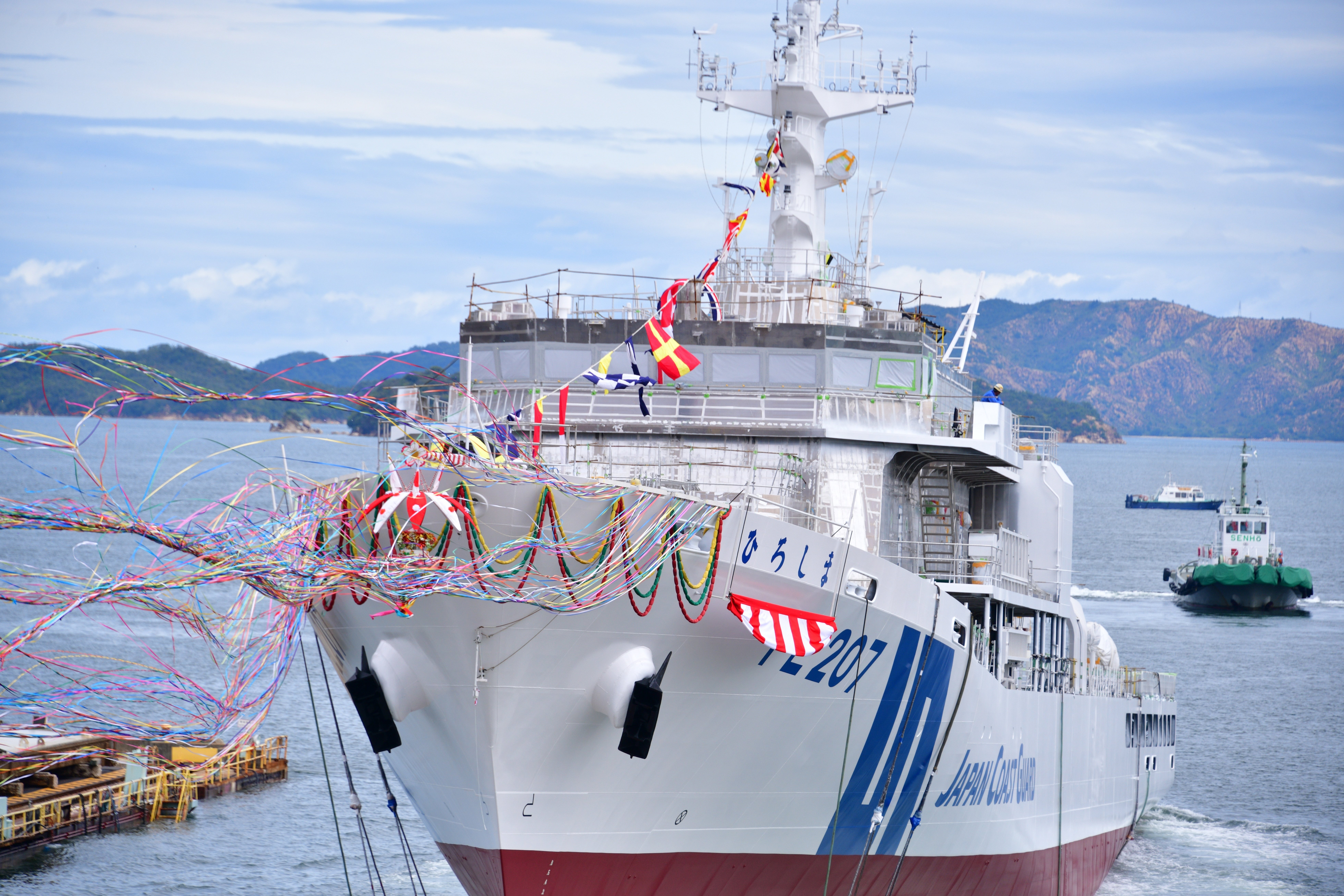 進水】海上保安庁巡視船「ひろしま」｜ユキカゼ（深水千翔）