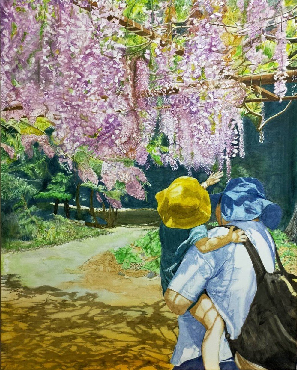 【希少】 水彩画 Step91】「絆」の水彩画｜瑞島 魁祐（みずしま かいゆう）