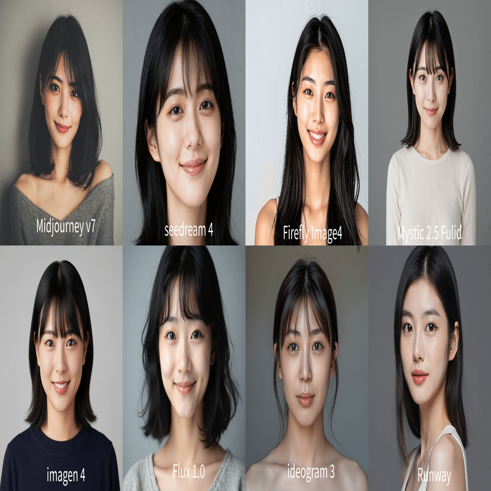 生写真 まとめ 使い分け必須！！8つの画像生成AIで比べてみた結果｜akari💡AI Explore