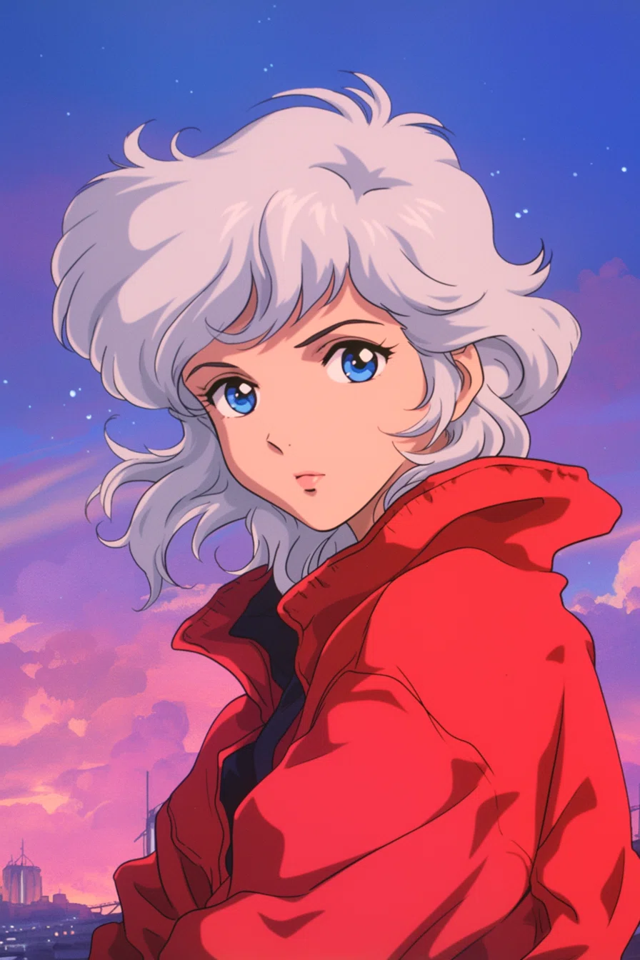 AIイラスト毎日投稿 #010】アニ子 in 1980年代レトロアニメ 【AI