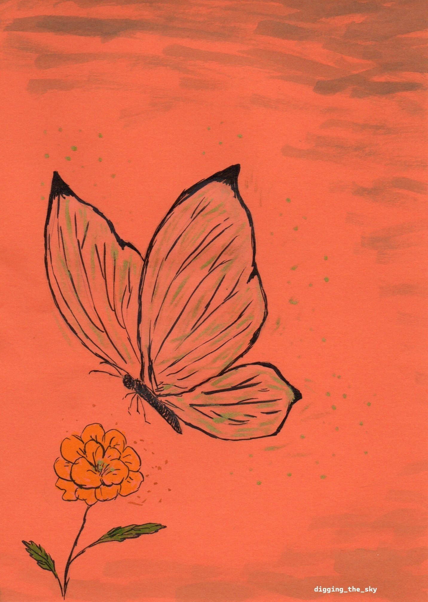 作品1 飛び立つ蝶｜Digging the Sky