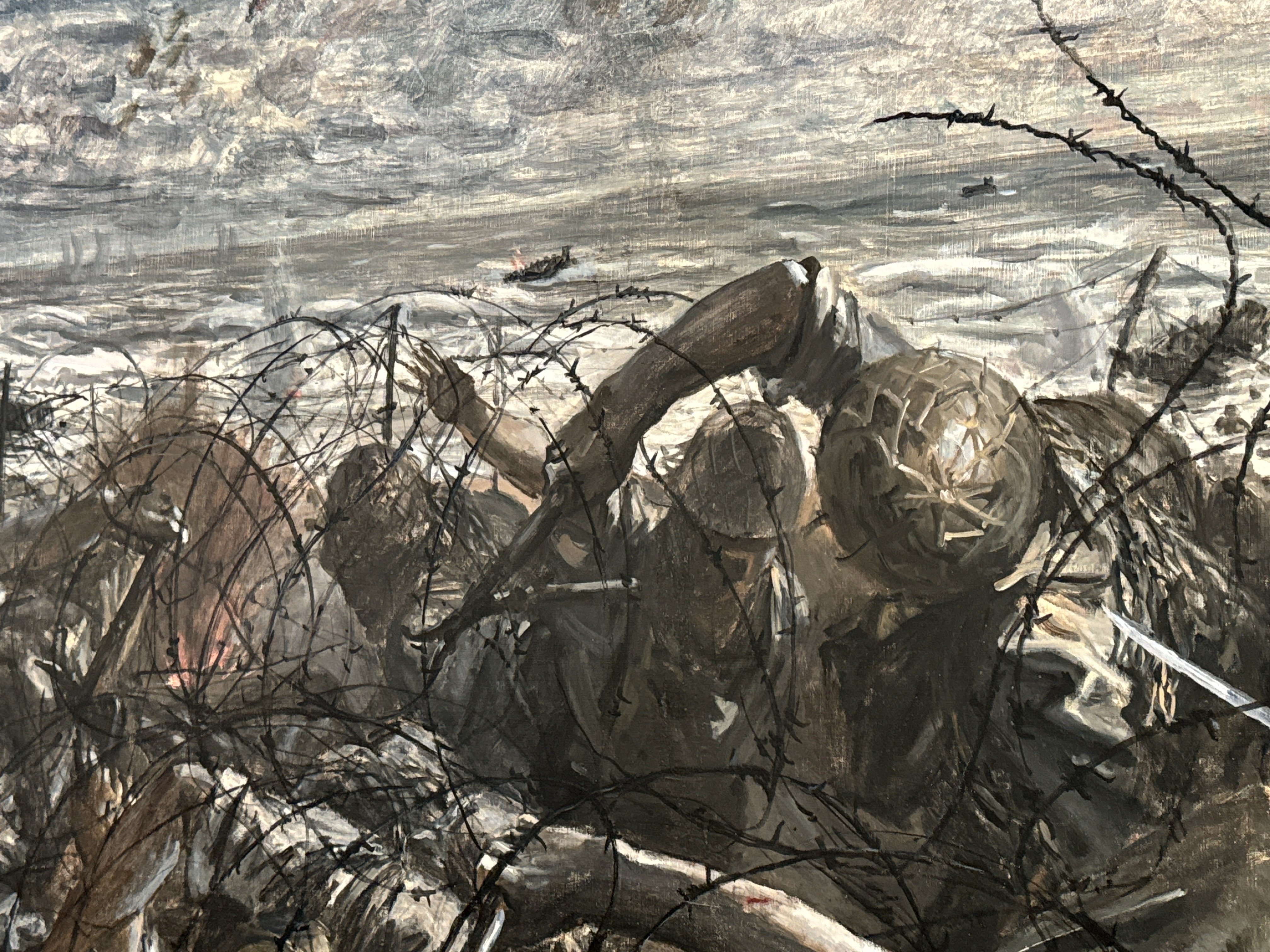 戦場に在る静寂の時 / モダン画 145×112㎝ キャンバス F80 原画限り