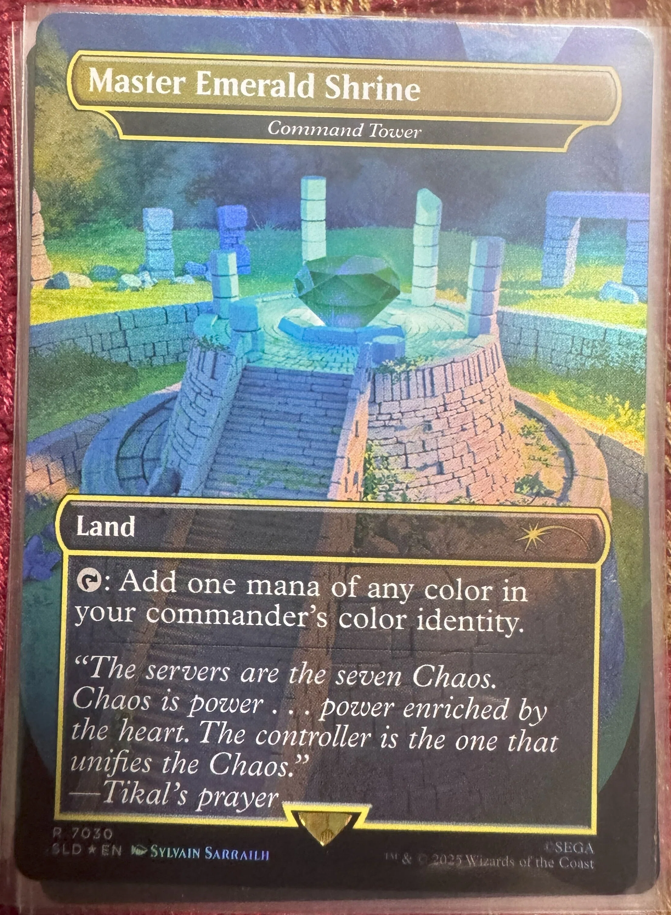 MTG　カオスエメラルド　ソニックバンドル　シークレット 週末になると頑張る投稿：sonicのシークレットレアが届いてまた宣言と