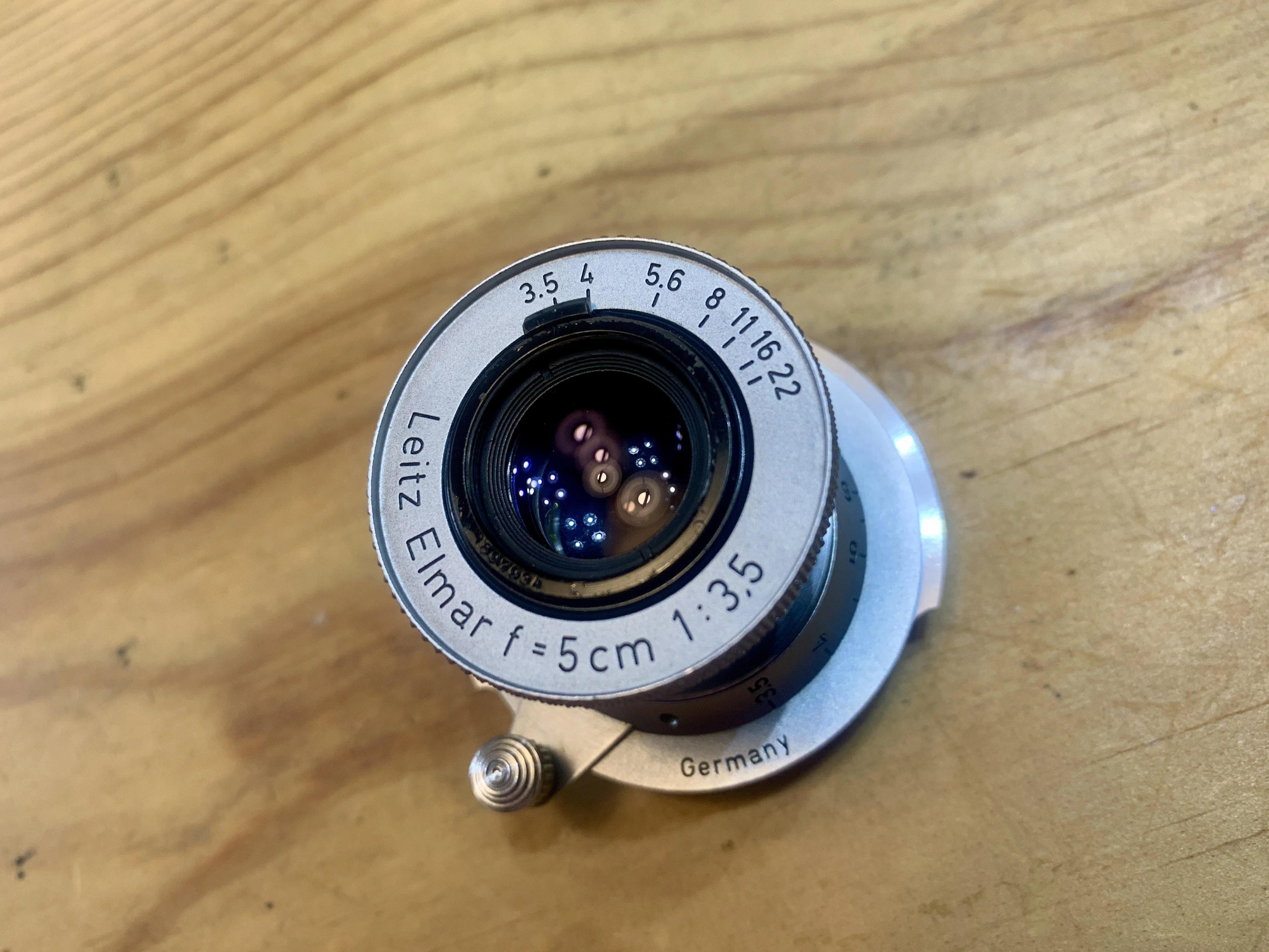 #589★稀少品★LEITZ Elmar 1:3.5 f=50mm Leica standard lens! Elmar 1:3.5 5cm 50mm L39 Leica screw mount