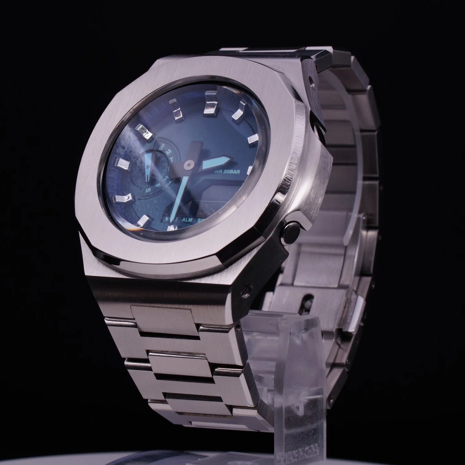 G-Shock GA-2100”カシオーク”をノーチラス風に！サファイアブルー 