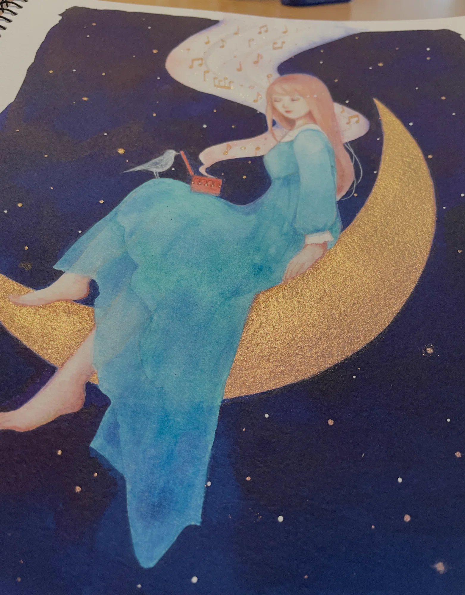 なぜ星を描くのか?キラキラする絵具が絵に星を連れてきた話|枯葉庭園 なぜ星を描くのか?キラキラする絵具が絵に星を連れてきた話|枯葉庭園