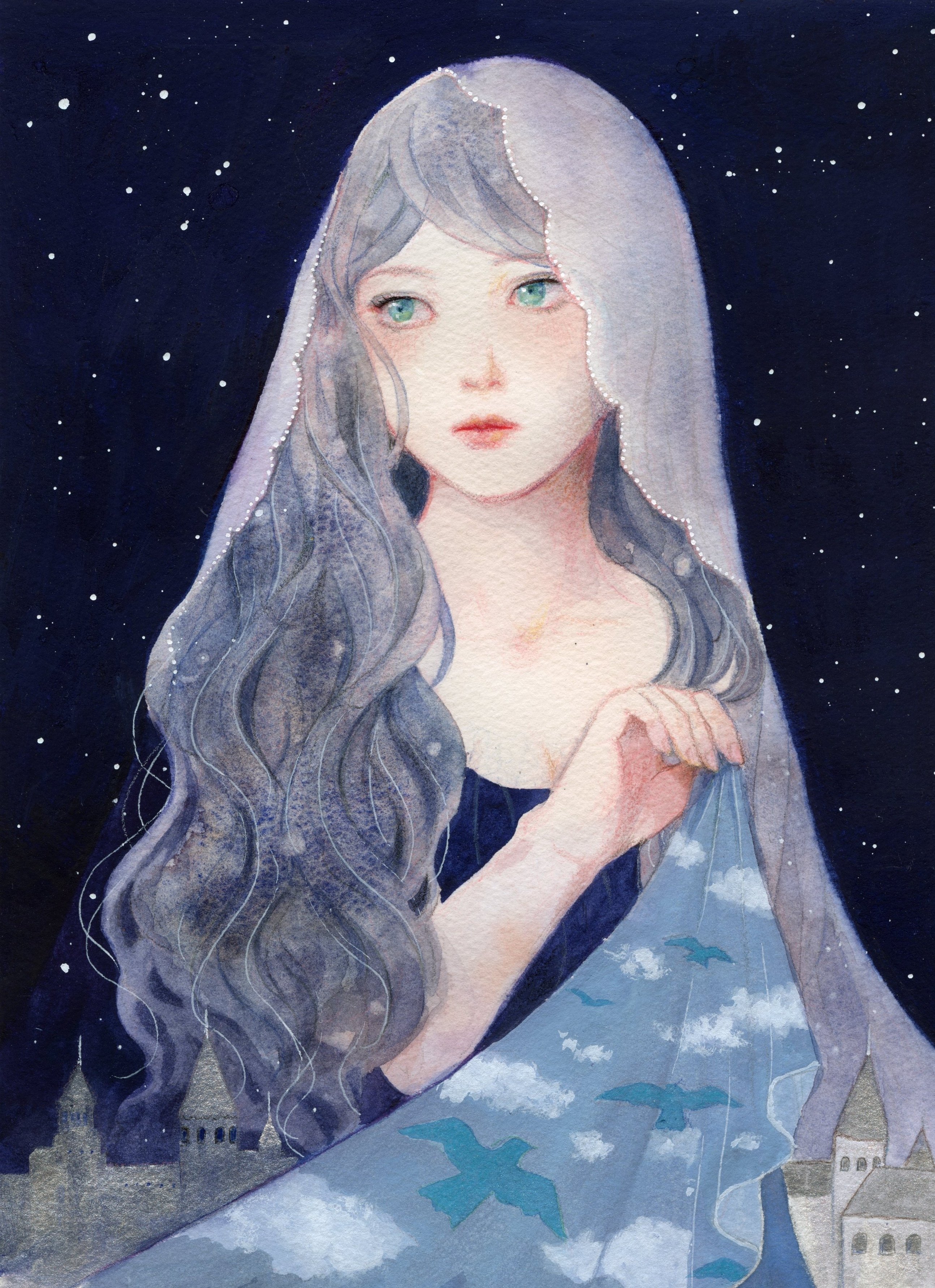 なぜ星を描くのか？キラキラする絵具が絵に星を連れてきた話｜枯葉庭園