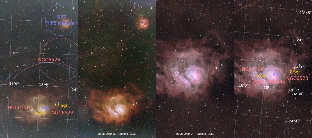 Seestar S30とS50の写野比較｜triton