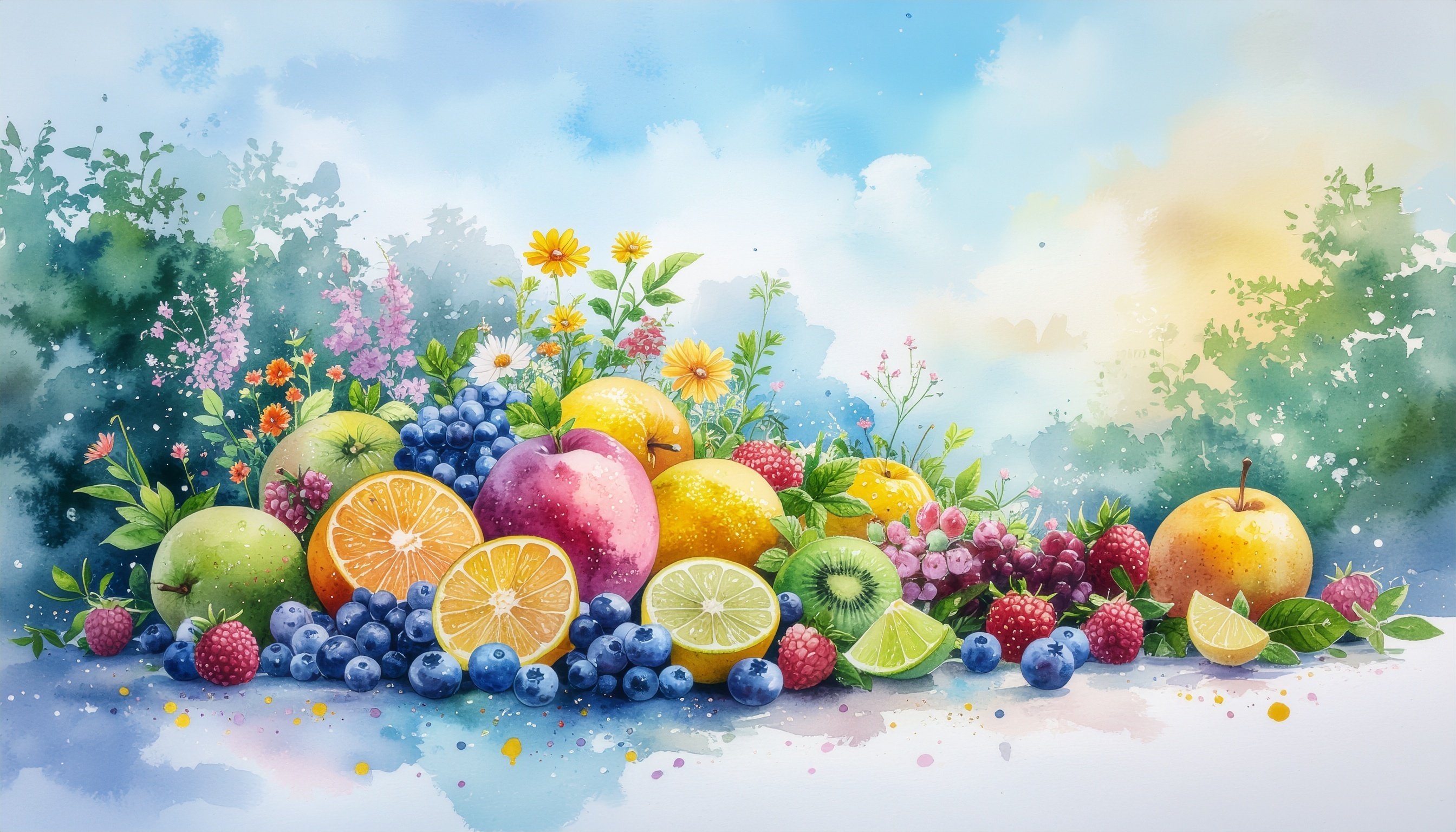 Firefly勉強記】80日目〜果物の水彩画〜｜森まり｜会社員＆副業Webライター