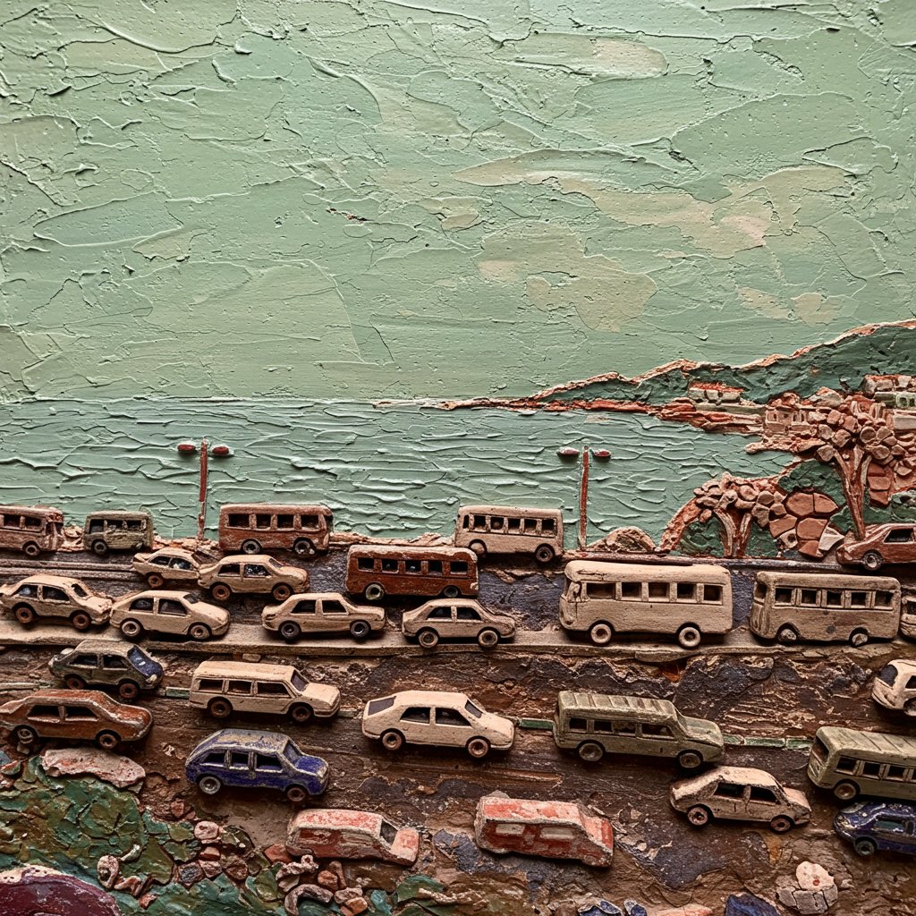 ☆ 渡辺三男 『滞船』 鴨川港 千葉 80年代 絵画 海 日本 油絵 海 舟