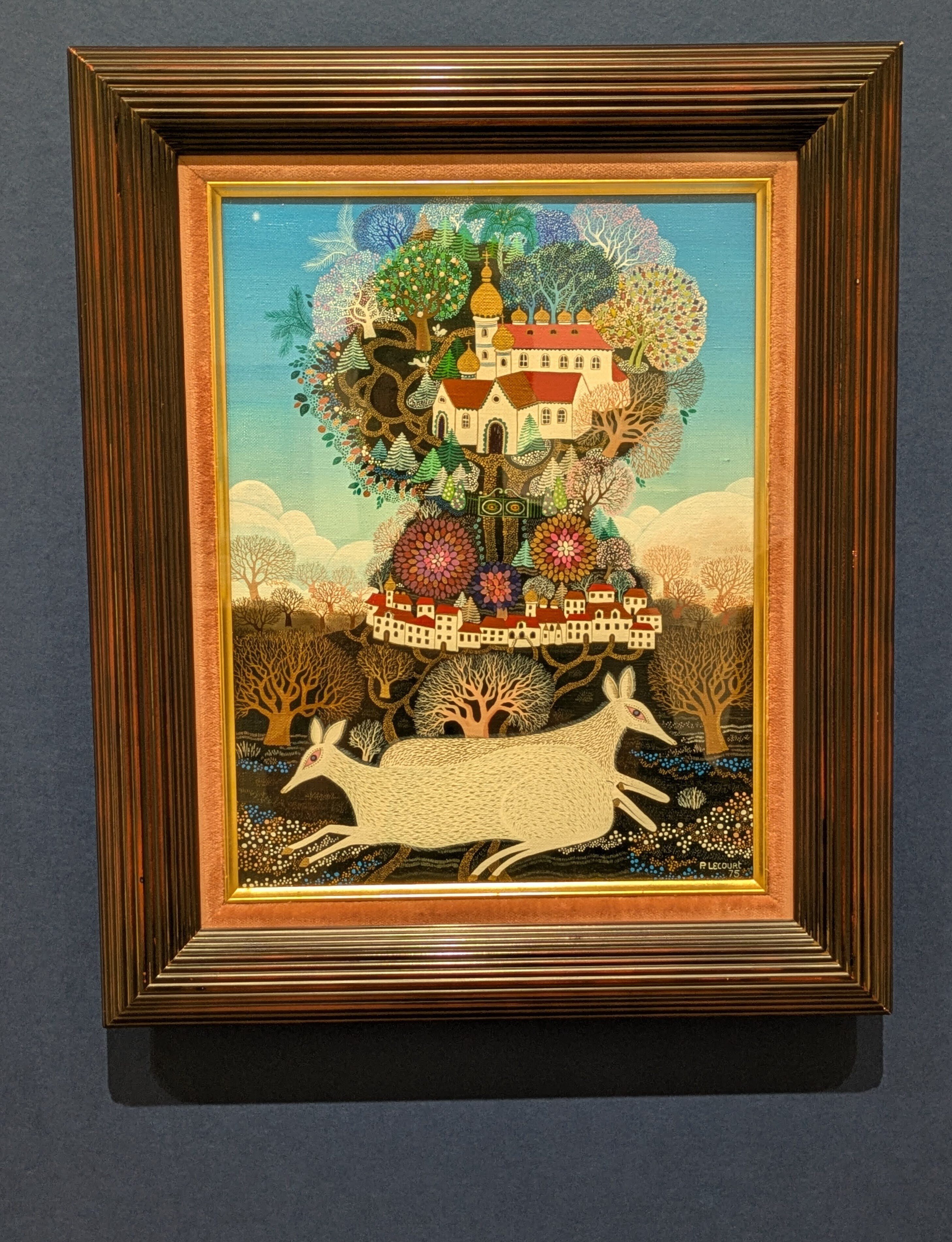 2025.08.24 南アルプス市美術館「現代フランス ナイーブ派絵画展」に