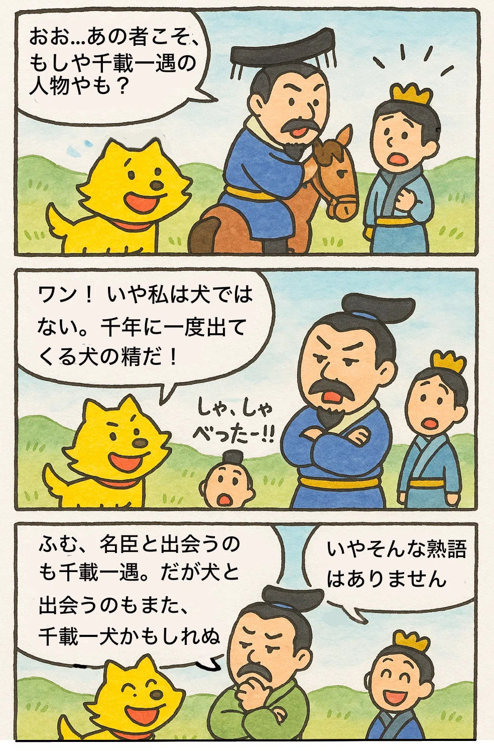 千載 一 遇 意味