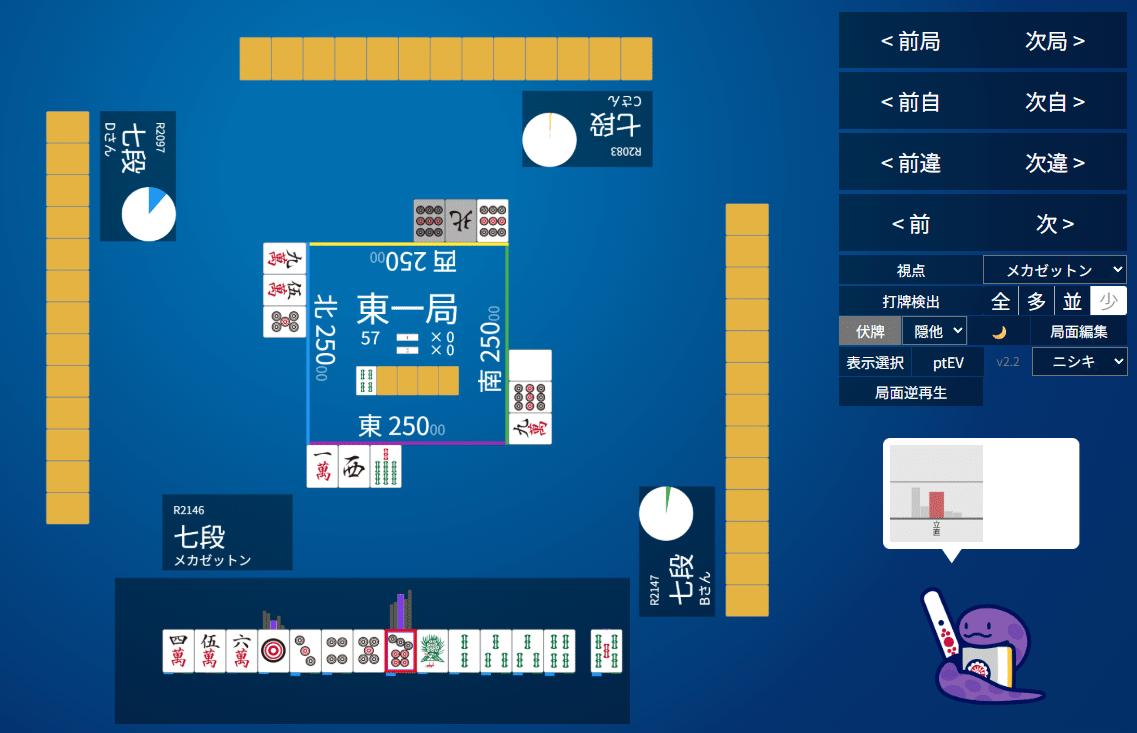 天鳳十段タッチを目指して毎日更新する麻雀note1183日(1休)｜メカZ