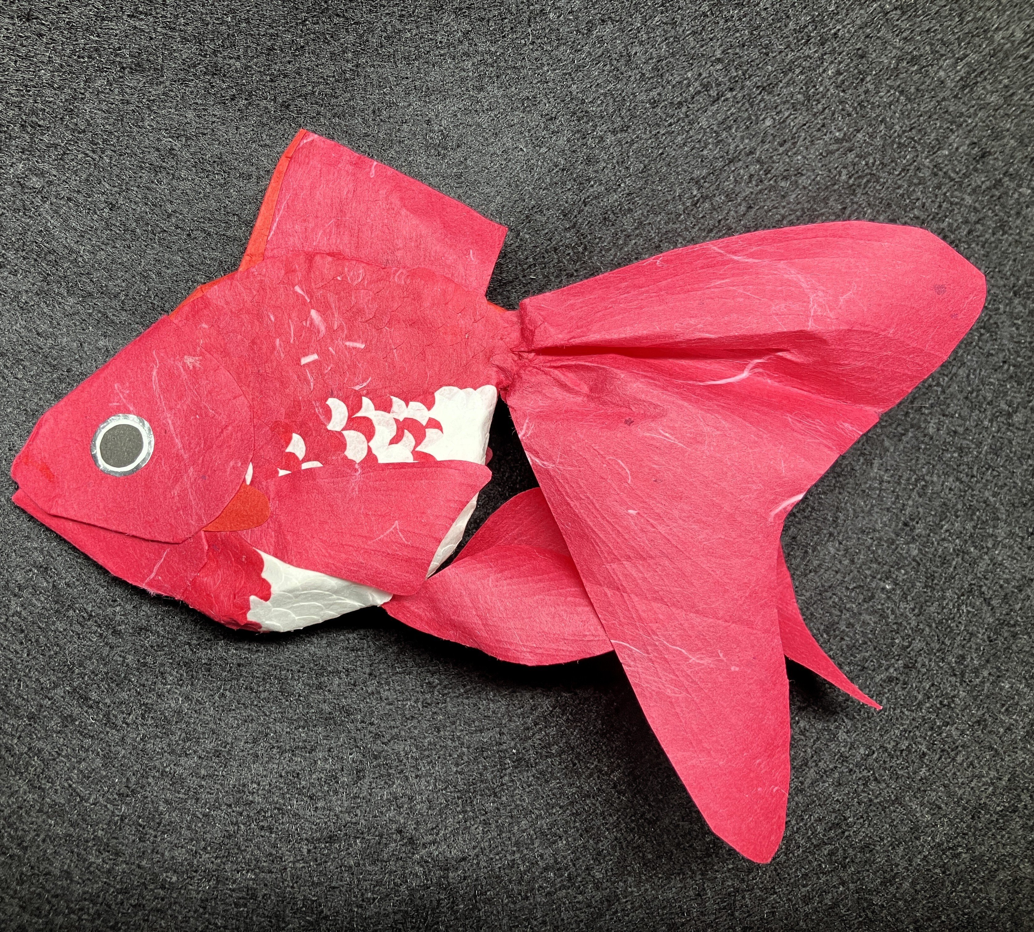紙工作 11作目 金魚｜えだまめm