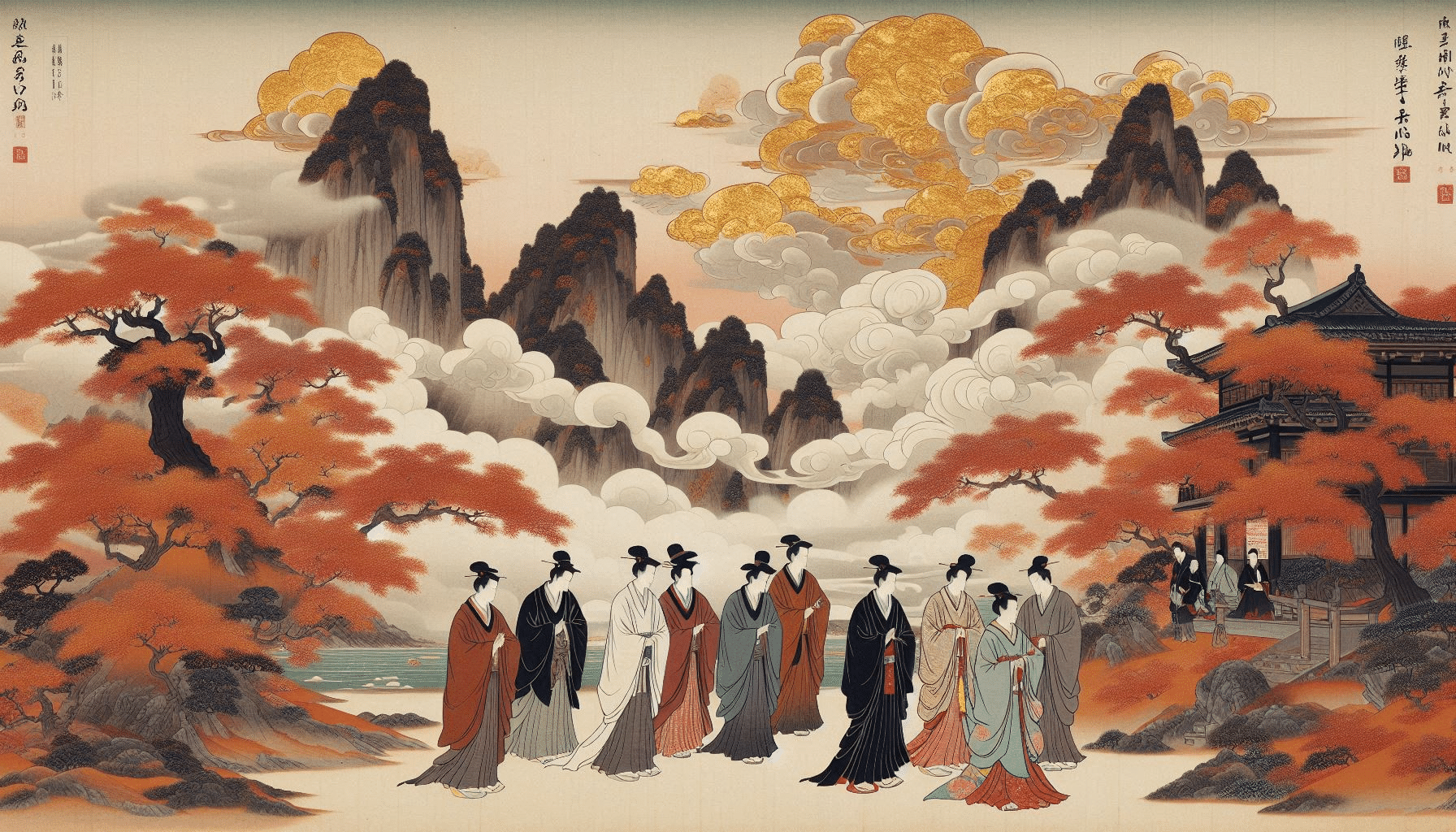 豪華絢爛「大和画」の生成を試みる。｜珠comニャク