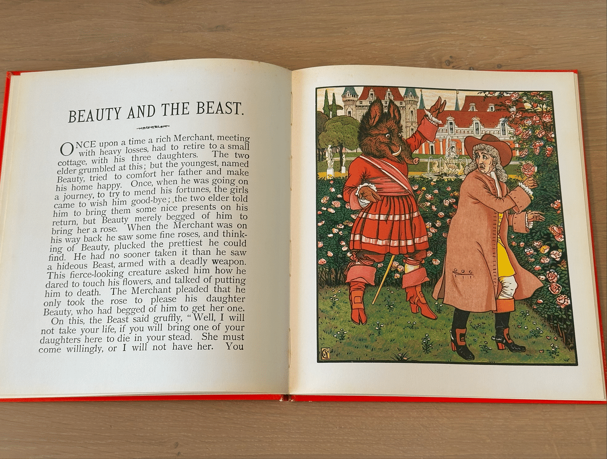 美しい挿絵本紹介③】ウォルター・クレイン『美女と野獣 とその他の