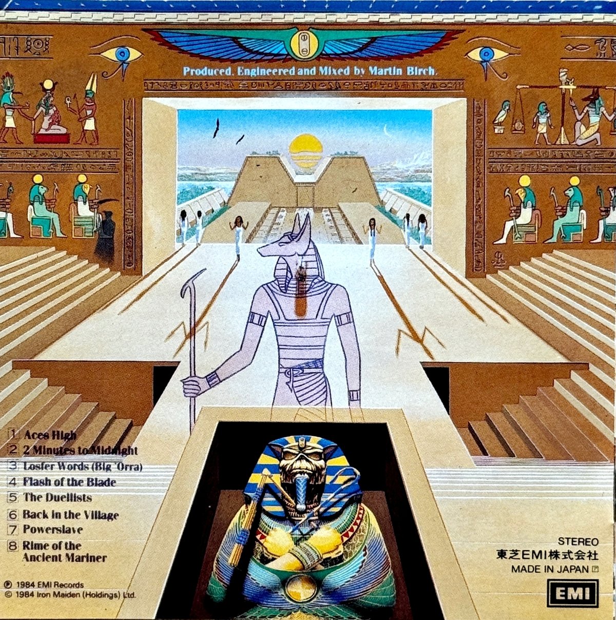 値下げ！VANS Iron Maiden POWERSLAVE 青x白26センチ 2008 Vans Sk8-hi