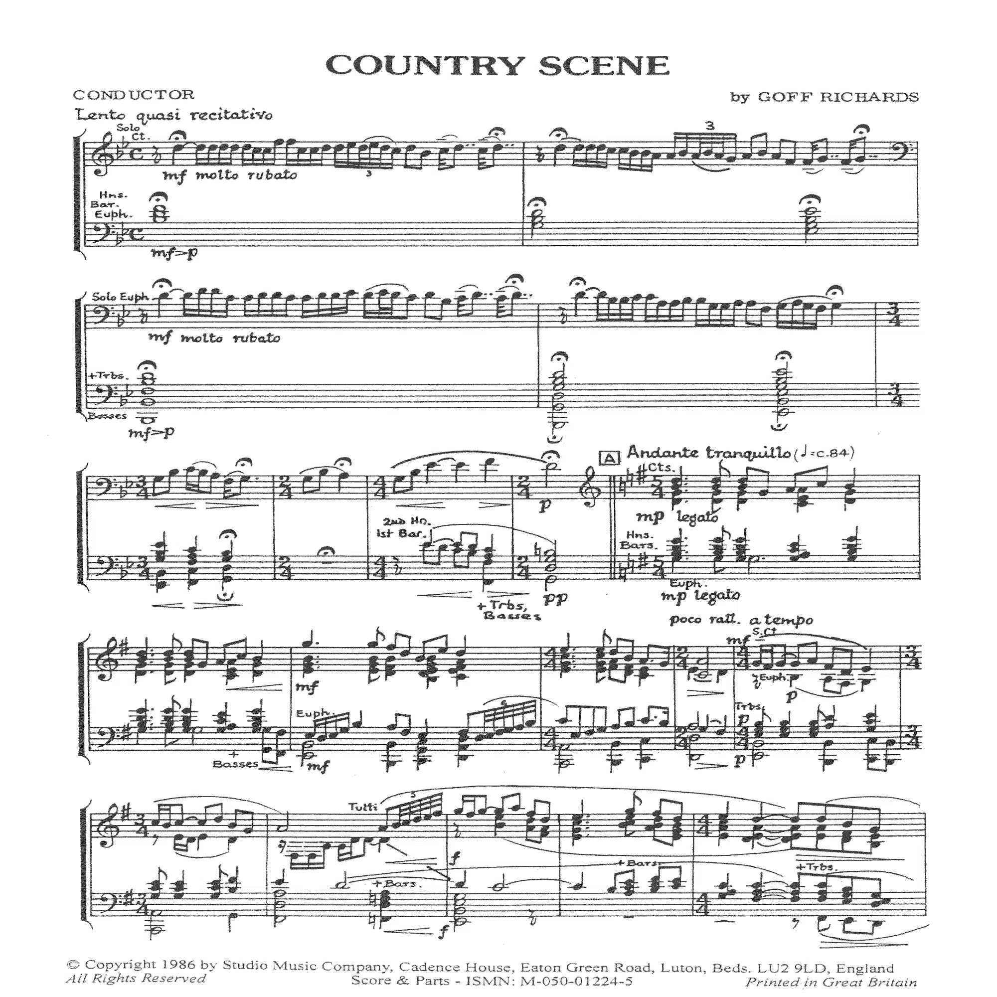 英国式ブラスバンドの楽譜について(改訂)｜HEIDERU MUSIC