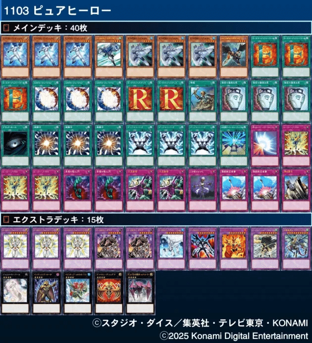 1103環境デッキリスト叩き台/2011年3月マスターデュエル